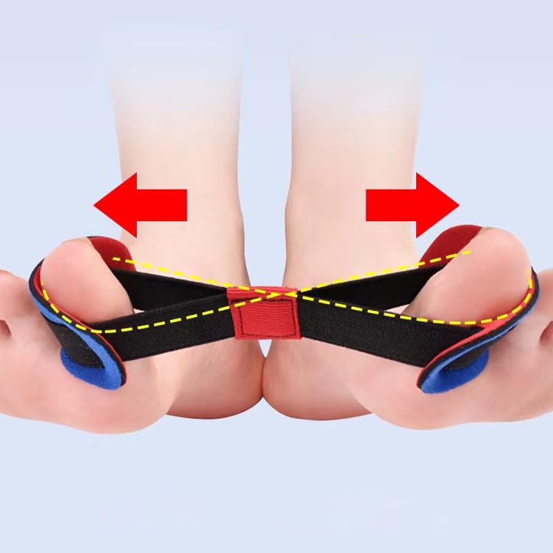 Toe Resistance Bands - Toe Spacers for Bunion Correction Foot Stretcher Resistance Bands for Bunion Relief
