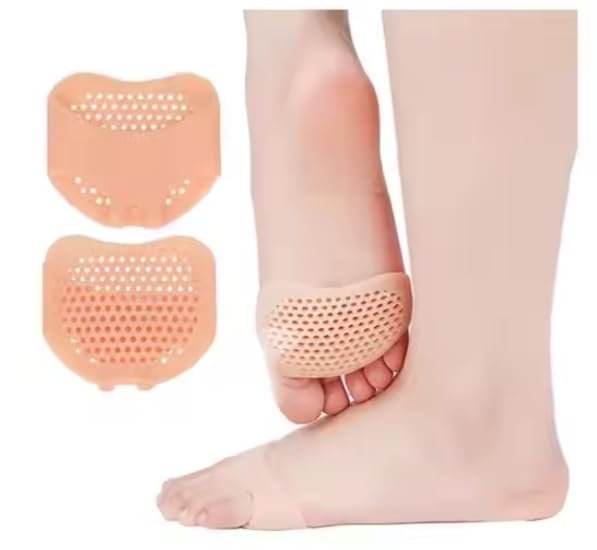 2-in-1 Foot Care Kit – Toe Correctors for Women and Men & Metatarsal Pads – Ball of Foot Cushions for Heels, Toe Separators for Alignment, Blister Prevention, Forefoot Pain Relief Bundle