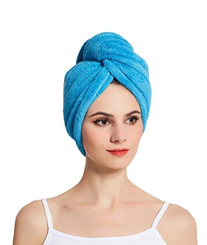 HOPESHINE Hair Drying Towel Twist Microfiber Towels for Hair Turban Wrap Fast Drying Super Soft and Absorbent Great Gift for Women and Girls 3-Pack