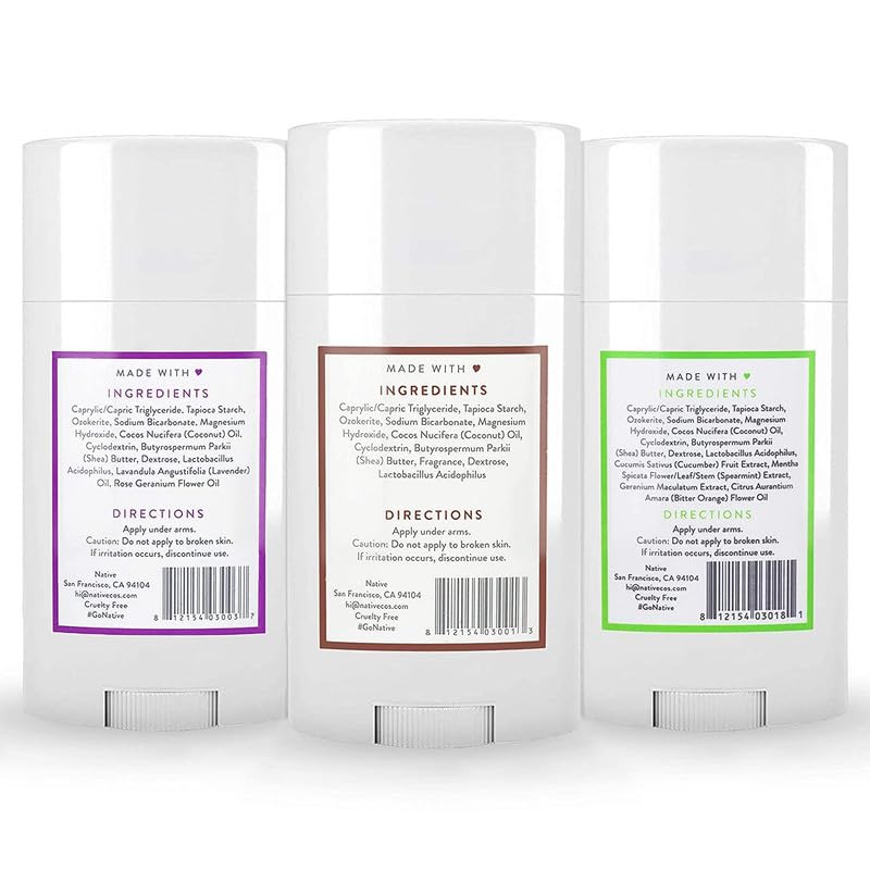 Native Deodorant Contains Naturally Derived Ingredients, 72 Hour Odor Control | Deodorant for Women and Men, Aluminum Free with Baking Soda, Coconut Oil and Shea Butter | Classic (3-pack)