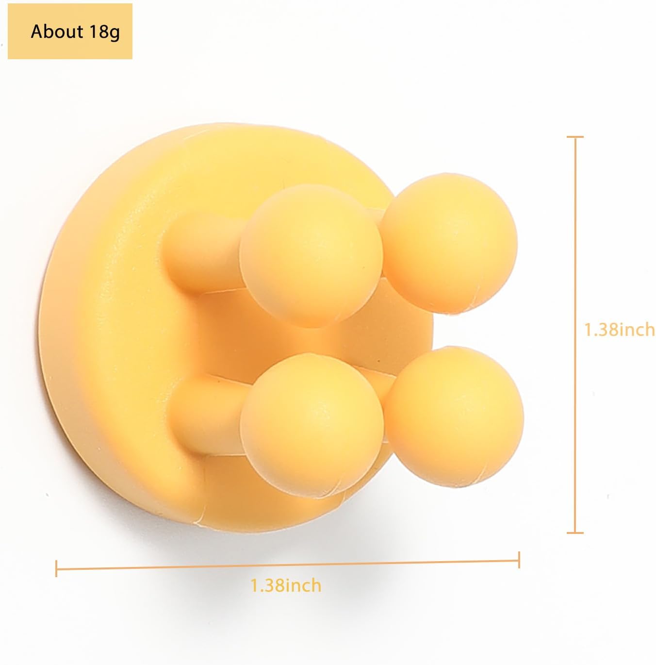 iBetterLife Good Grips Razor Holder - 4Pcs Silicone Toothbrush Holders for Shower Wall Mounted Self Adhesive Cute Dorm Room Bathroom Kitchen Organizer Storage Hook for Hanging Loofah Towel Tooth Brush