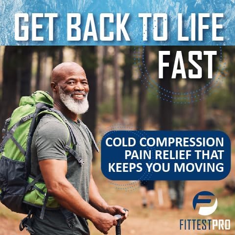 Shoulder Ice Pack Wrap (XL) for Pain Relief, Reusable Cold Therapy Wrap for Tendonitis, Swelling, Rotator Cuff, and Recovery