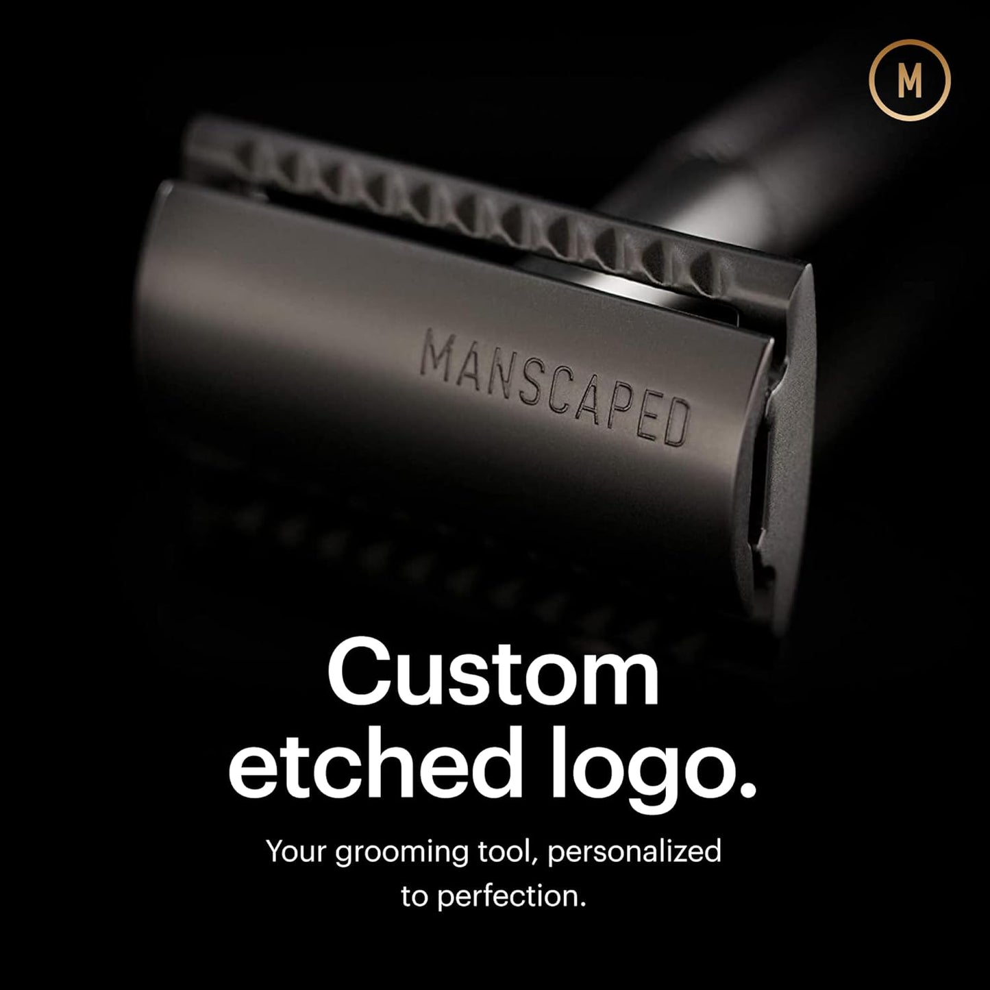 MANSCAPED® The Plow® 2.0 Premium Single Blade Double-Edged Safety Face Razor for Men