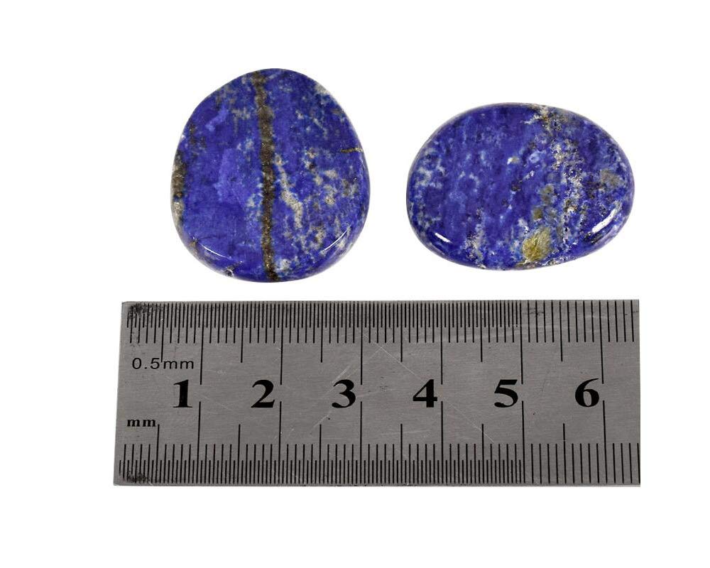 7 Pieces Natural Lapis Lazuli Healing Crystal Massage Stones Set for Professional or Home Spa (Lapis Lazuli)