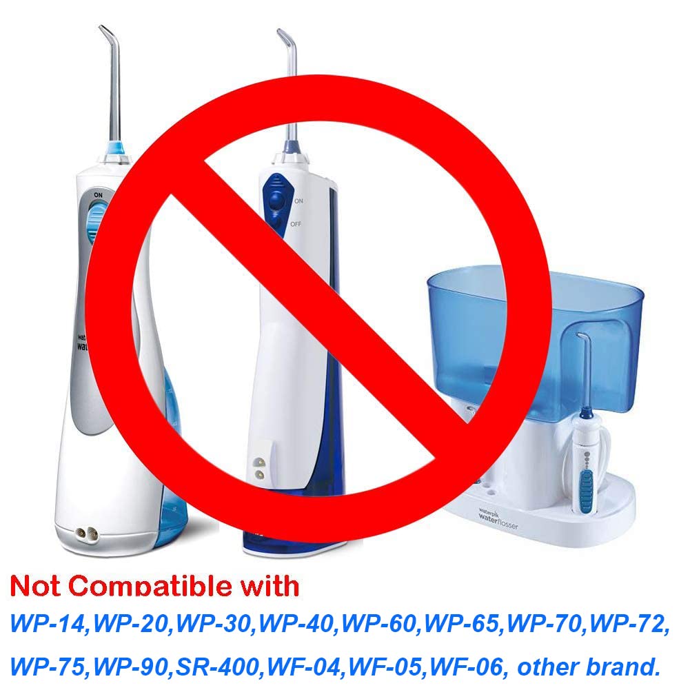 Flosser Replacement Tips Compatible with Waterpik Water Flosser, Reach Flosser Refill Heads Replacement Heads, Compatible with Waterpik Oral Irrigator & Dental Flosser (Orthodontic Tips)