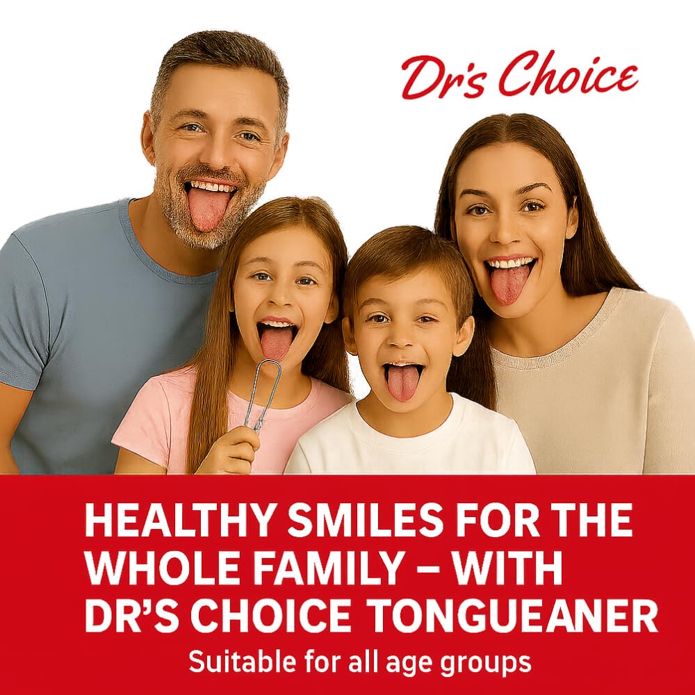 Stainless Steel Tongue Scraper for Adults – Durable, Rust-Resistant Tongue Cleaner with Ergonomic Grip for Daily Oral Care & Fresh Breath – Reusable & Travel-Friendly (Pack of 2)