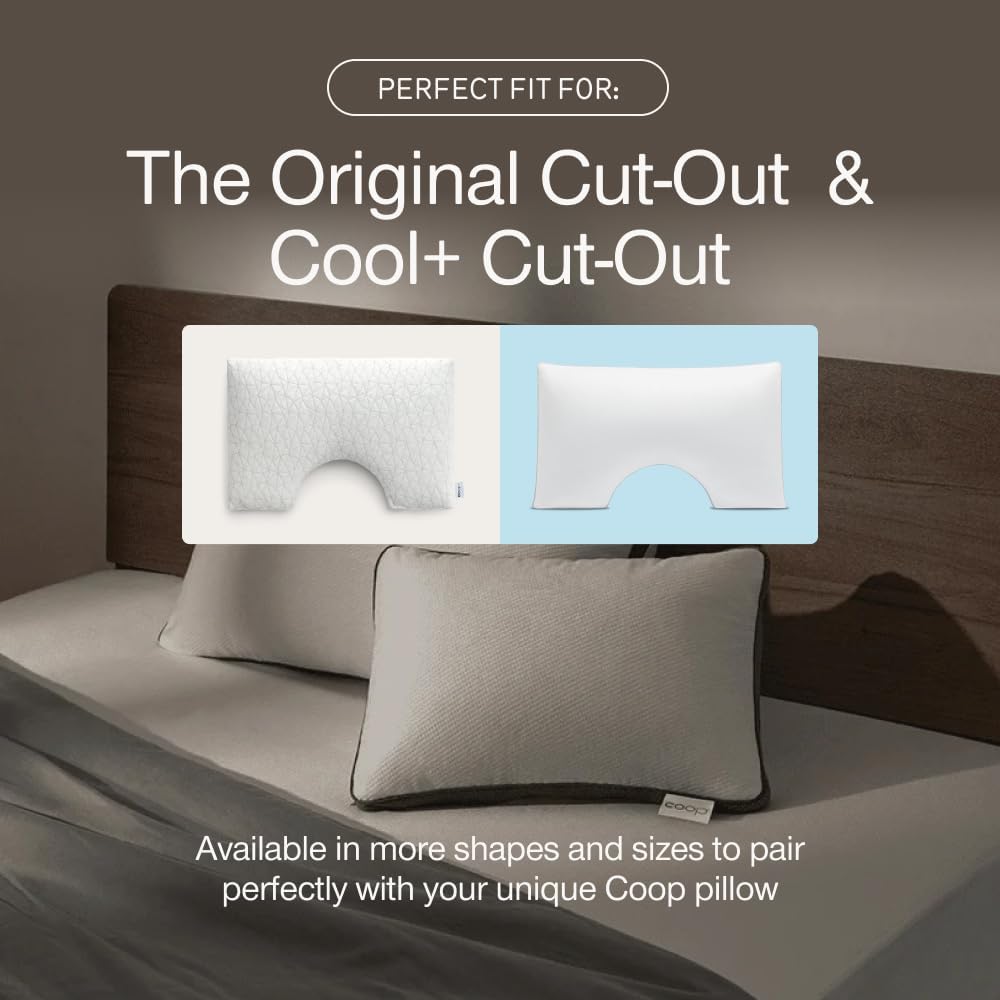 Coop Home Goods Ultra-Tech Waterproof Cut-Out Pillow Protector – Zippered Cover for Cut-Out Pillows, King Size, Oeko-Tex Certified, Breathable, Machine Washable