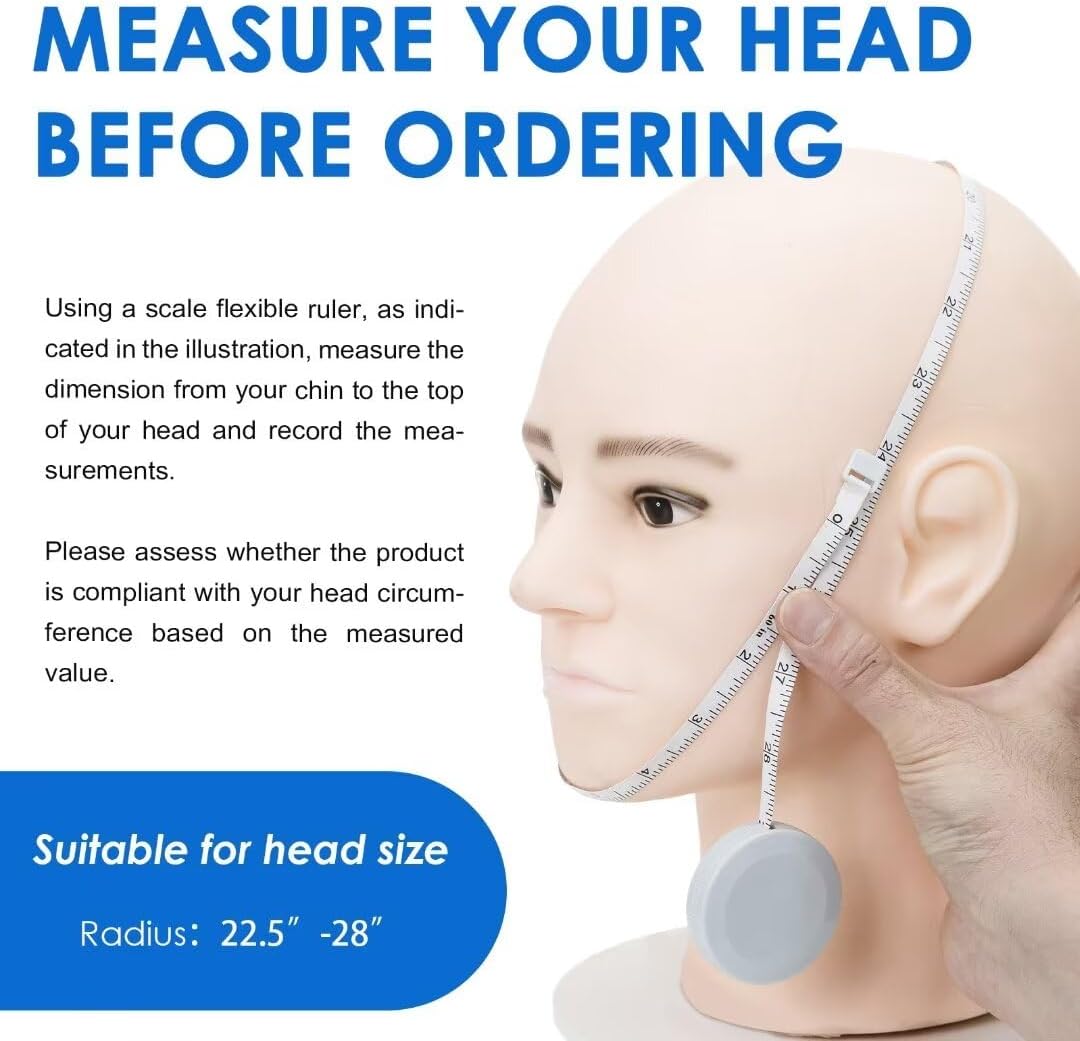 Forzacx Anti Snore Chin Strap - Breathable Chin Strap Snoring Solution, Effectively Reduce Snoring, Non-Stick Hair, Don't Fade - Black