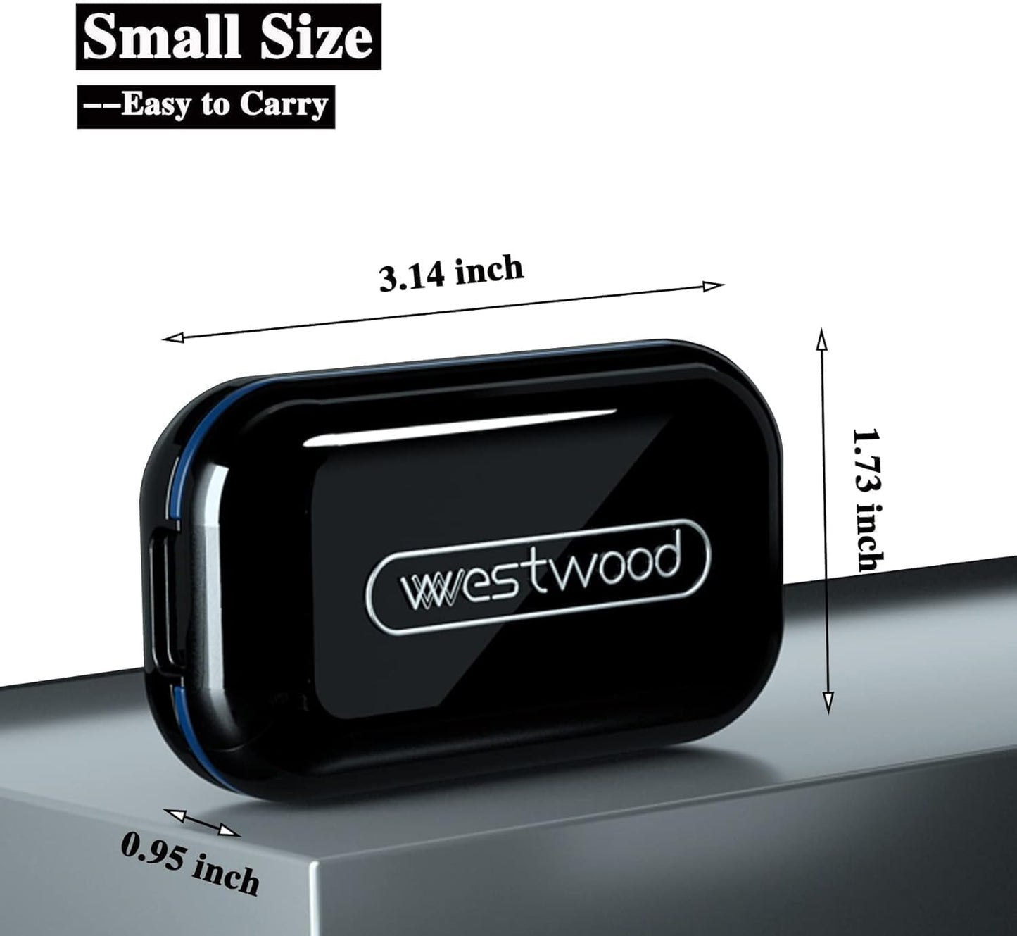 DUBSTAR Small Pill Cutter, Pill Cutter Splitter for Small and Tiny Pills, Portable Pretty Pill Cutters for Large Pills, Cuts Vitamins Tablets for Purse Pocket (Pill Cutter, Black)