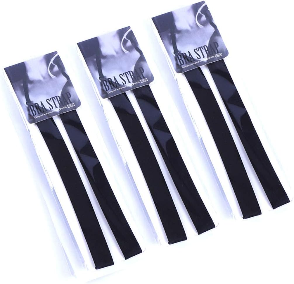 Magicmode 3 Pairs Bra Strap Replacement Elastic Adjustable Removable Multi Color