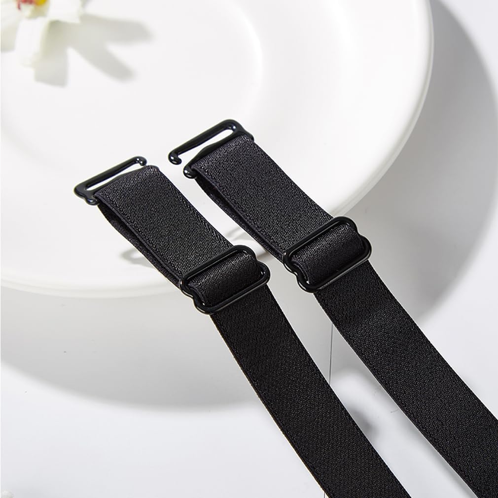 3 Pairs Bra Straps Replacement Elastic Adjustable Removable Shoulder Straps Multi-size