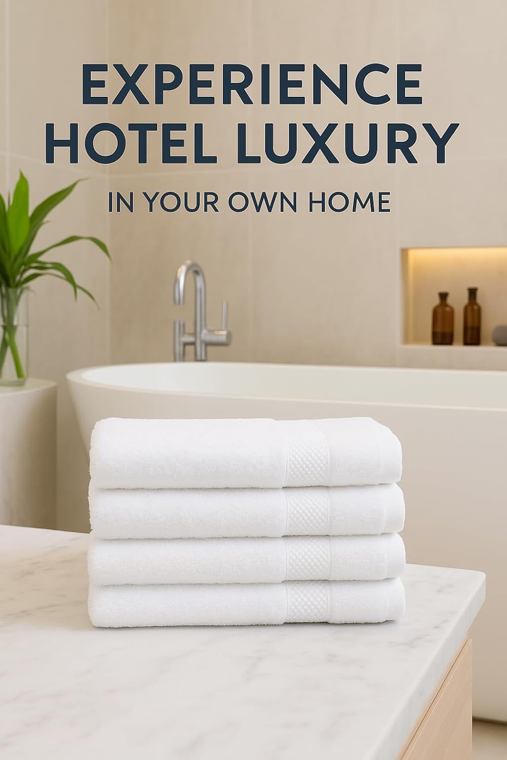Luxury Hand Towels Set of 6 – 16x30, 550 GSM Ultra-Plush Cotton | Thick, Absorbent, Quick Dry | Hotel & Spa Quality White Towels