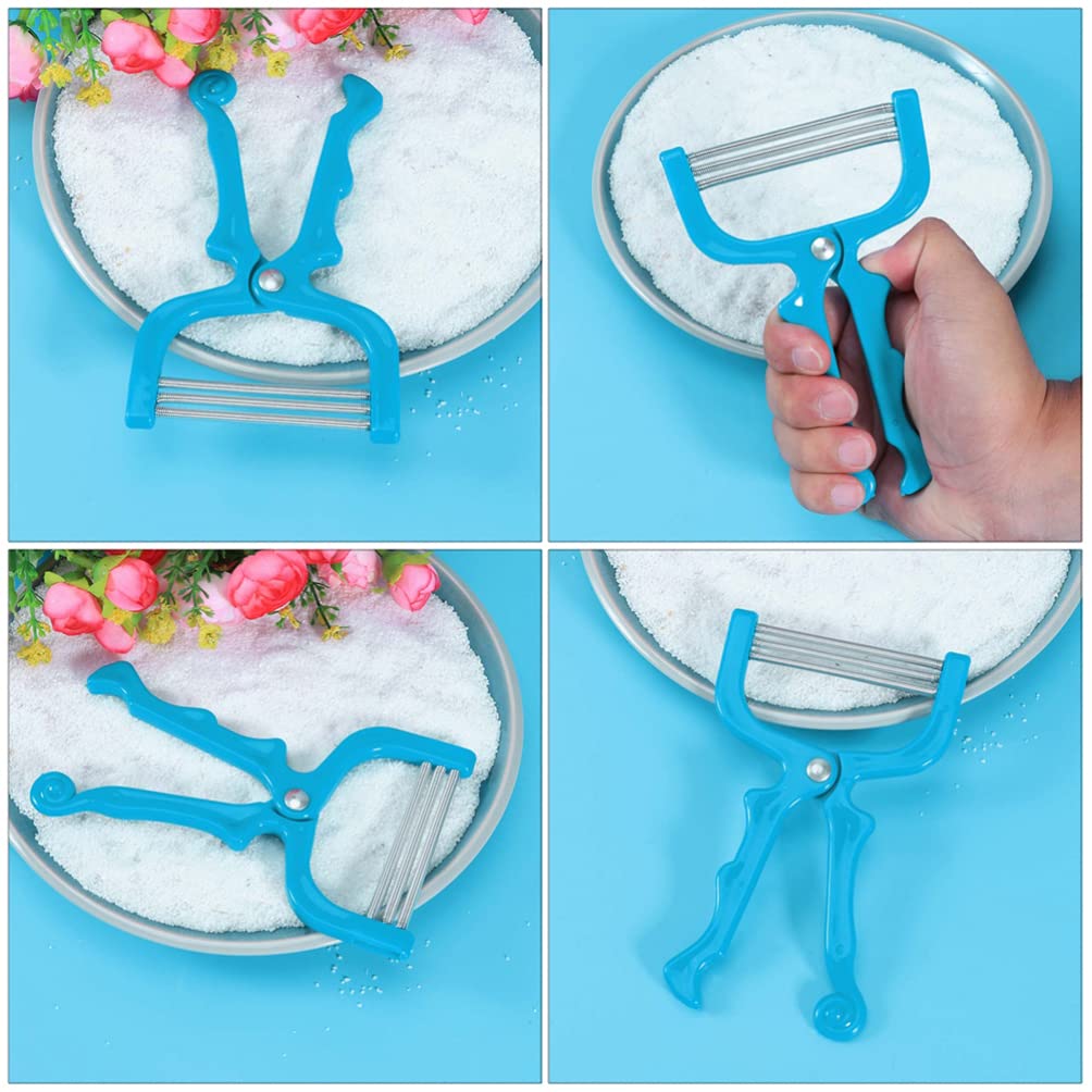 3Pcs Facial Hair Remover Spring Eyebrow Face Epilator Coil Portable Hair Remover Manual Face Hair Removers Threaders Spring Threading Tool for Women Lady