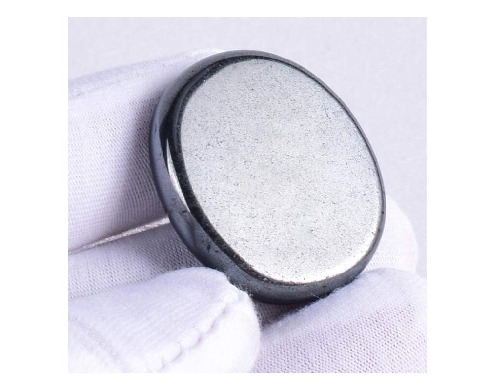 7 Pieces Natural Massage Stones Set for professional or home spa (Hematite)