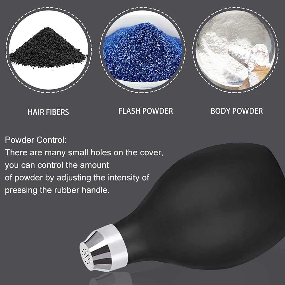 Noverlife 2PCS Barber Powder Spray Bottle, Hair Salon Empty Powder Spray Bottle, Refillable for Salon Hair Styling Supplies Tools Accessories