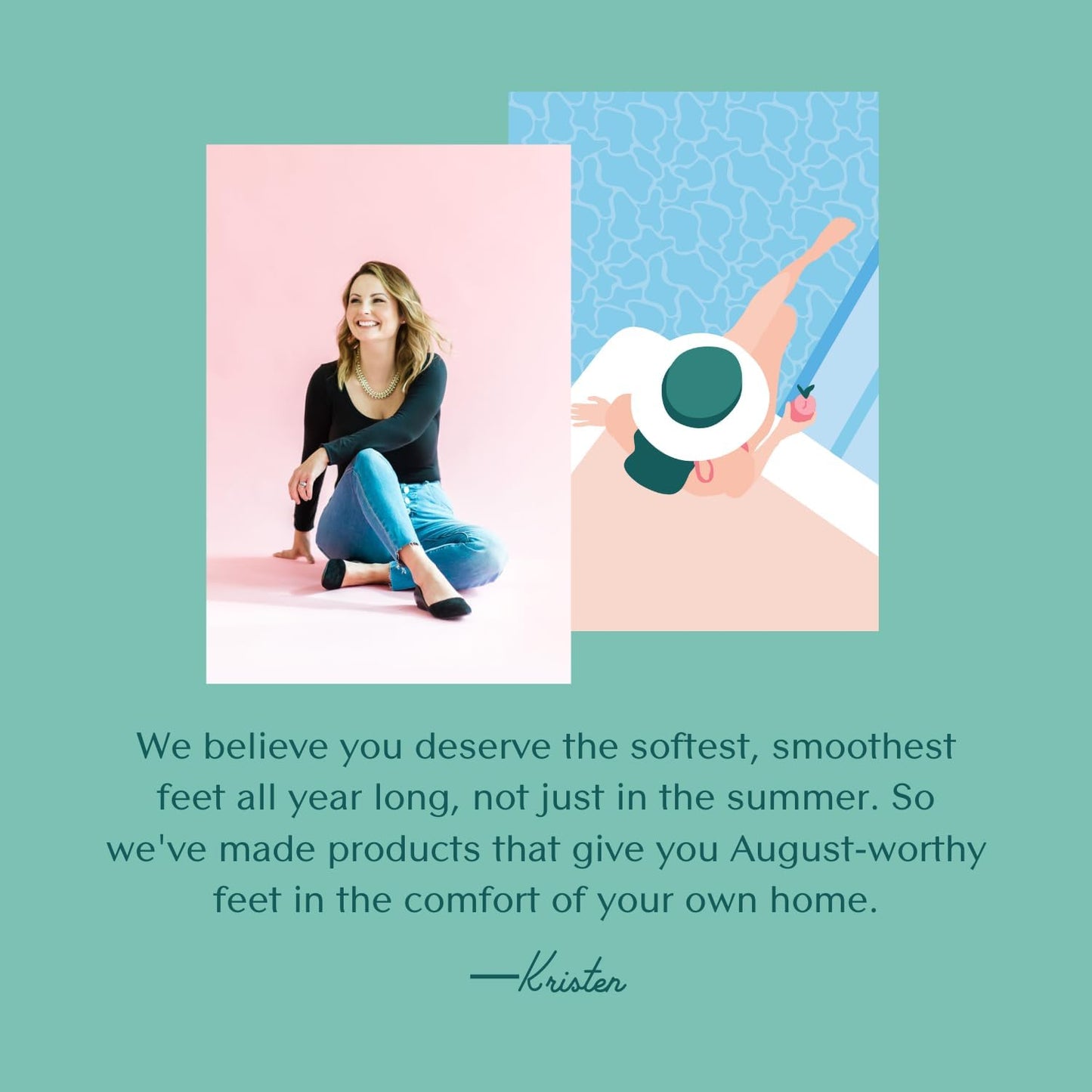 Bare August Glass Foot File Callus Remover for Feet | Heel Scraper & Foot Scrubber in Shower for Dead, Dry & Spilt Skin | Pedicure Foot Buffer & Foot Callus Remover Tool for Soft & Smooth Feet (Teal)