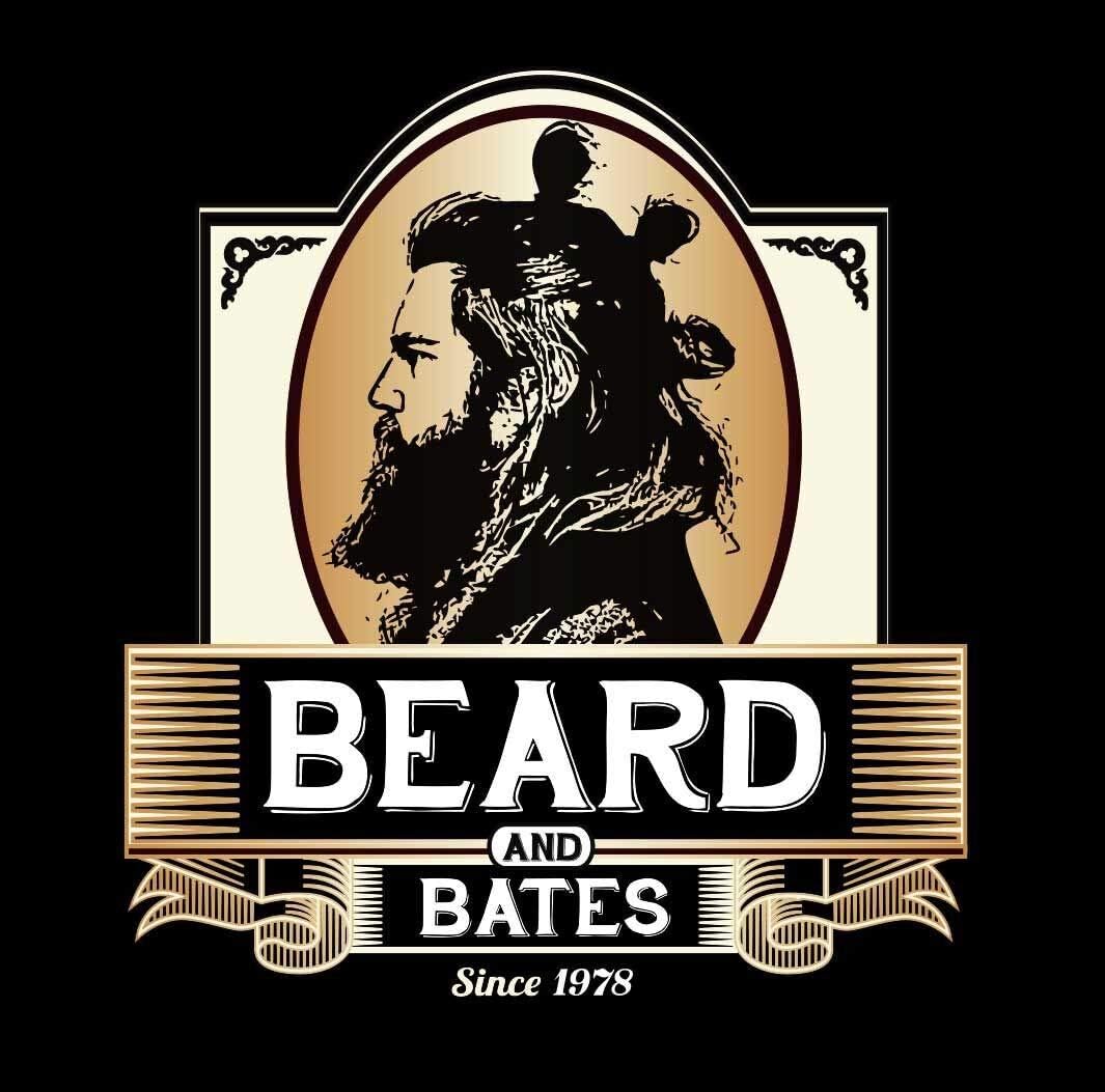BEARD & BATES 1878 Black Label Shears | Premium Grooming Scissors with Holster for Beards and Mustaches