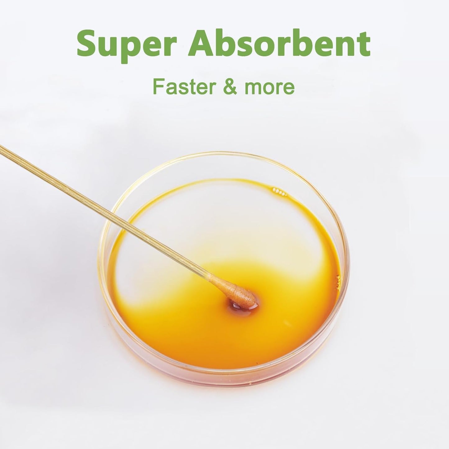 Round Tip Cotton Swabs, 6-Inch Bamboo Sticks, Lint-Free, for Delicate Cleaning, Arts & Crafts, Pet Care, Audio Equipment Maintenance with Portable Storage Case (Round Tips (500ct))