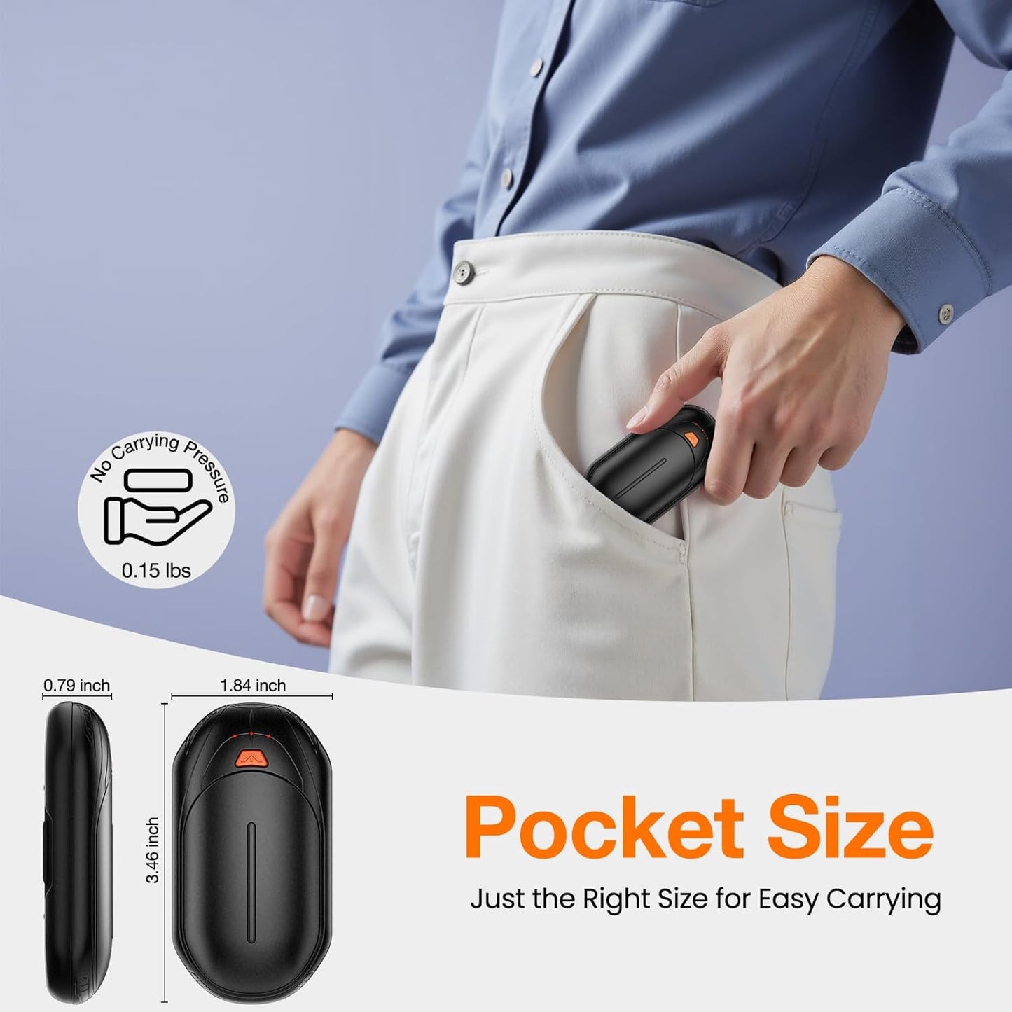 AI Hand Warmers Rechargeable 2 Pack, AI Smart Chips Electric Hand Warmers, 20Hrs Long Safe Heat, Portable Pocket Heater, Gifts for Christmas, Outdoor, Hunting, Golf, Camping Accessories