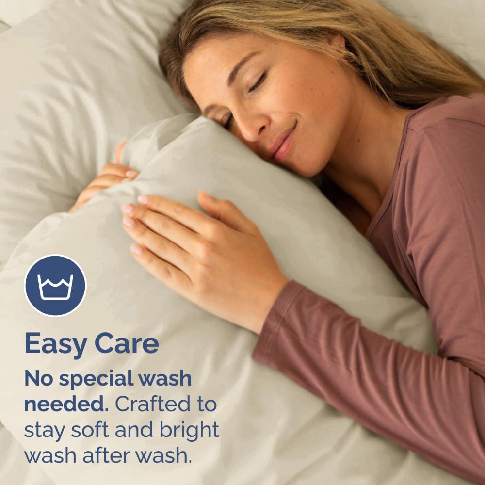 King Pillow Cases Set of 8 - Ultra Soft Hotel Quality Pillowcase Covers - Comfy & Wrinkle Free - Shrink, Stain and Fade Resistant - Easy-Care, Machine Washable Pillow Protectors - 8 Piece Set - Wheat