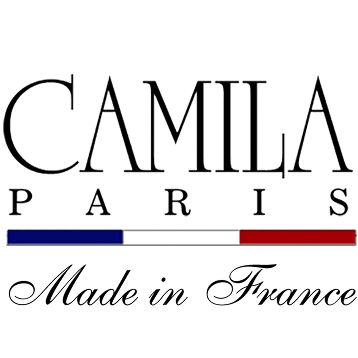 Camila Paris CP3441 French Hair Barrette Clip for Girls, Blue, Rubberized Automatic Clasp Strong Hold Grip Hair Clips for Women, No Slip and Durable Girls Hair Accessories, Made in France