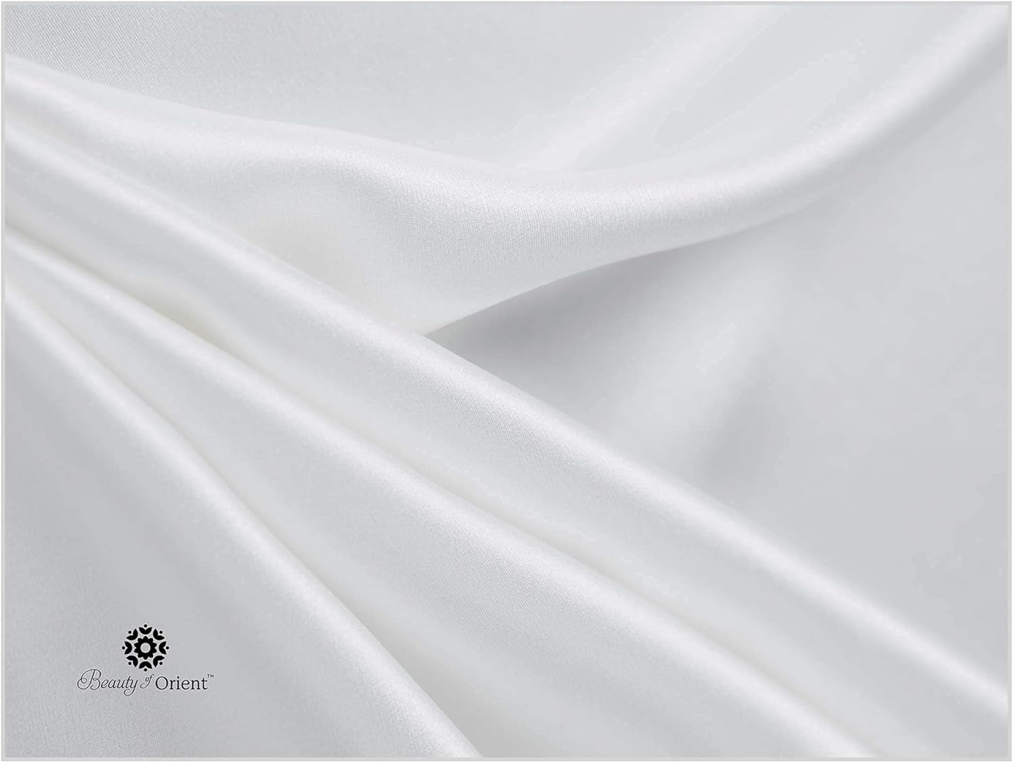 Premium Mulberry Silk Pillowcase for Sleeping Women and Men | Handcrafted Hypoallergenic & Anti-Acne White Silk Pillow Cases with Zipper | Standard - 20" x 26", Natural Undyed White