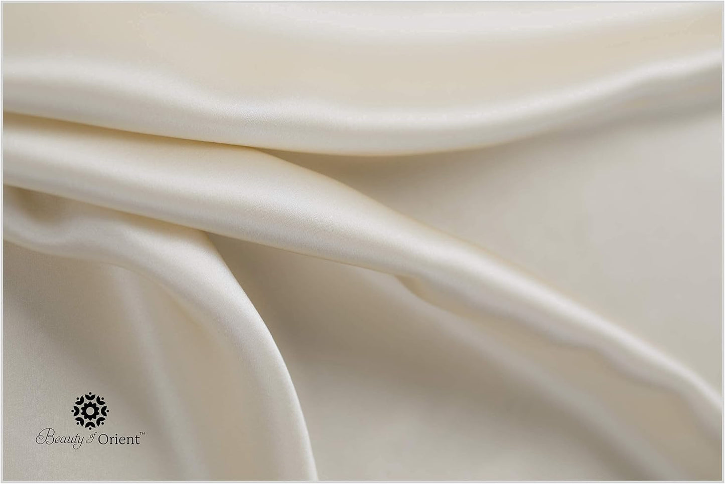 25 Momme Premium Mulberry Silk Pillowcase for Hair and Skin | Handcrafted Hypoallergenic & Anti-Acne Silk Pillow Cases with Zipper | King - 20" x 36", Vanilla Ice