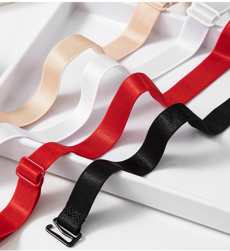 Magicmode 3 Pairs Bra Strap Replacement Elastic Adjustable Removable Multi Color