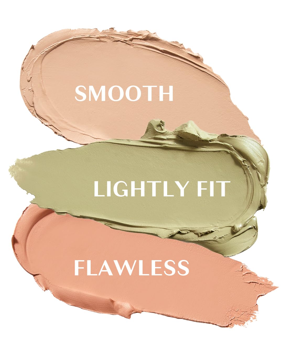 THESAEM Cover Perfection Triple Pot Concealer - 3 Color Concealer with Clear Beige, Green & Peach Shades - Full Coverage to Correct & Conceal Redness, Dark Circles, 01 Correct Beige