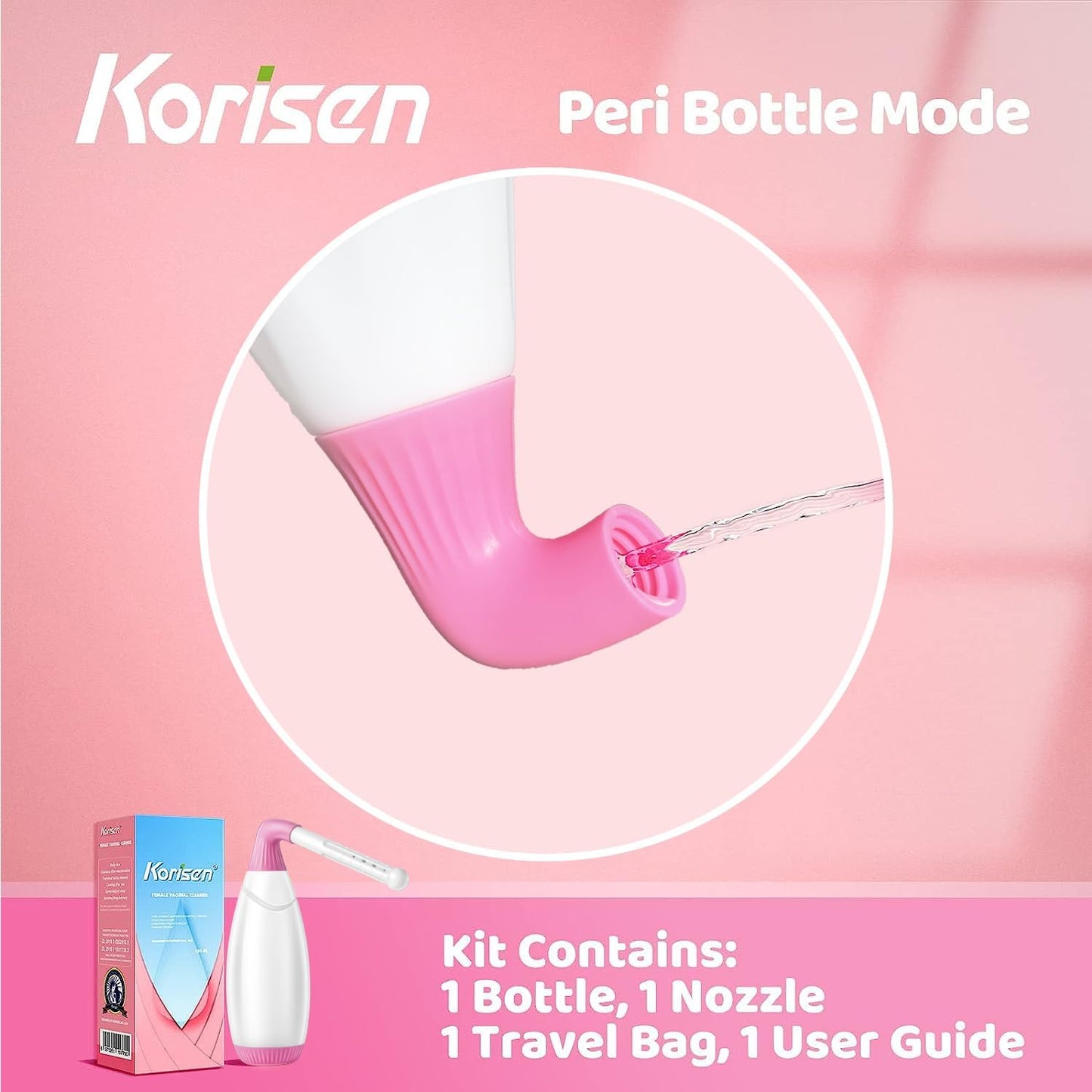 Multi-Functional Douche Bottle for Women,Reusable,Upside Down Peri Bottle for Postpartum Care,Travel Size Vaginal Douche,Cleansing for Mom After Birth