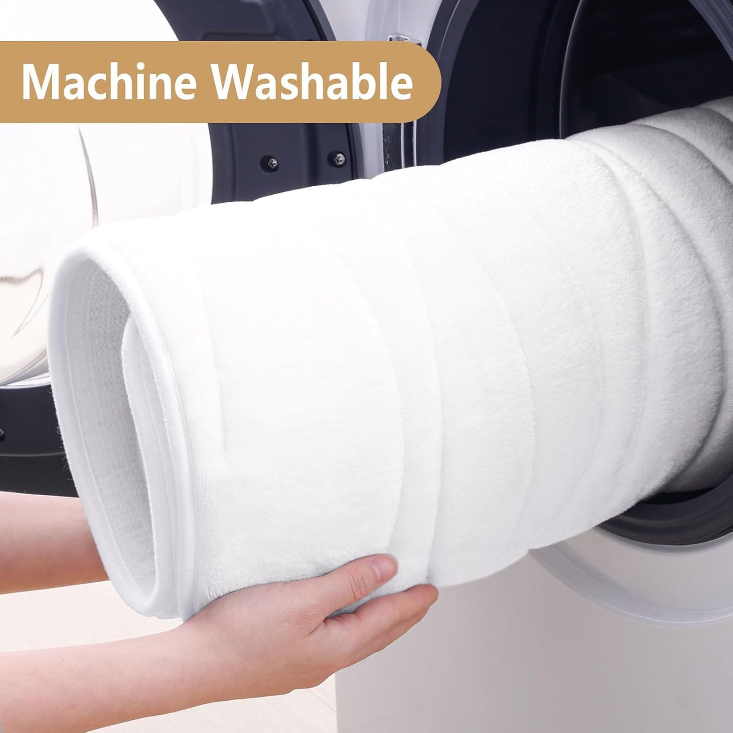 Buganda Memory Foam Bathroom Rug Mat 30x20, Extra Soft and Absorbent Bath Mats, Non-Slip and Machine Washable Bath Rugs for Bathroom Floor,Tub and Shower, Pearl White