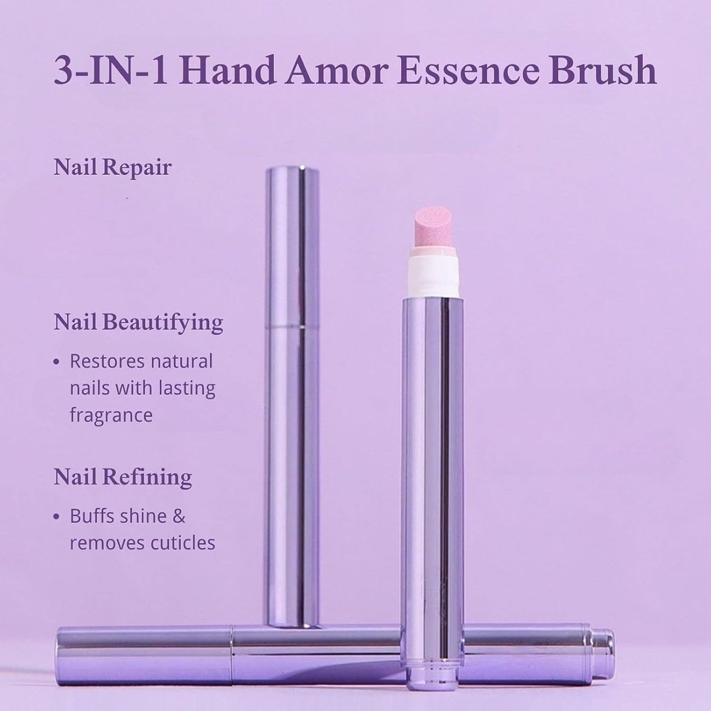 Upgrade 3-in-1 Nail Care Pen, 3-in-1 Cuticle Oil Cuticle Pusher Nail Oil Pen, Cuticle Oil Pens For Nails, for Moisturize Strengthen Brighten Nails Care (2pc)