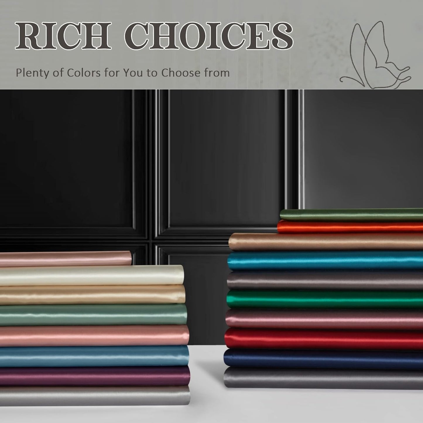 Juwenin Bedding,Super Soft and Luxury Silky Satin Pillowcase (Silky Satin Pillow Case for Hair) (Teal, Body)