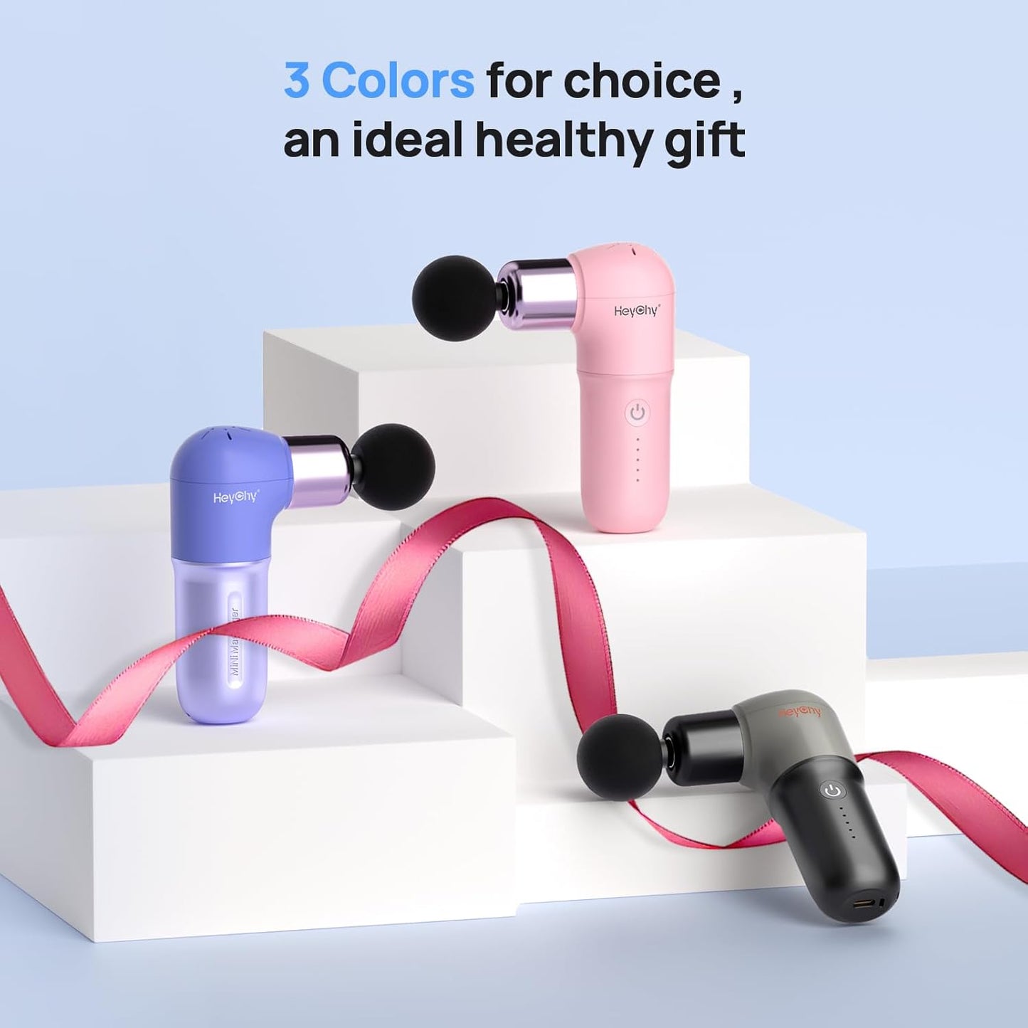 Super Mini Massage Gun, Deep Tissues Percussion Muscle Massager, Compact Sports Travel Massage Gun, Portable Massager Gun for Gifts for her him, Black