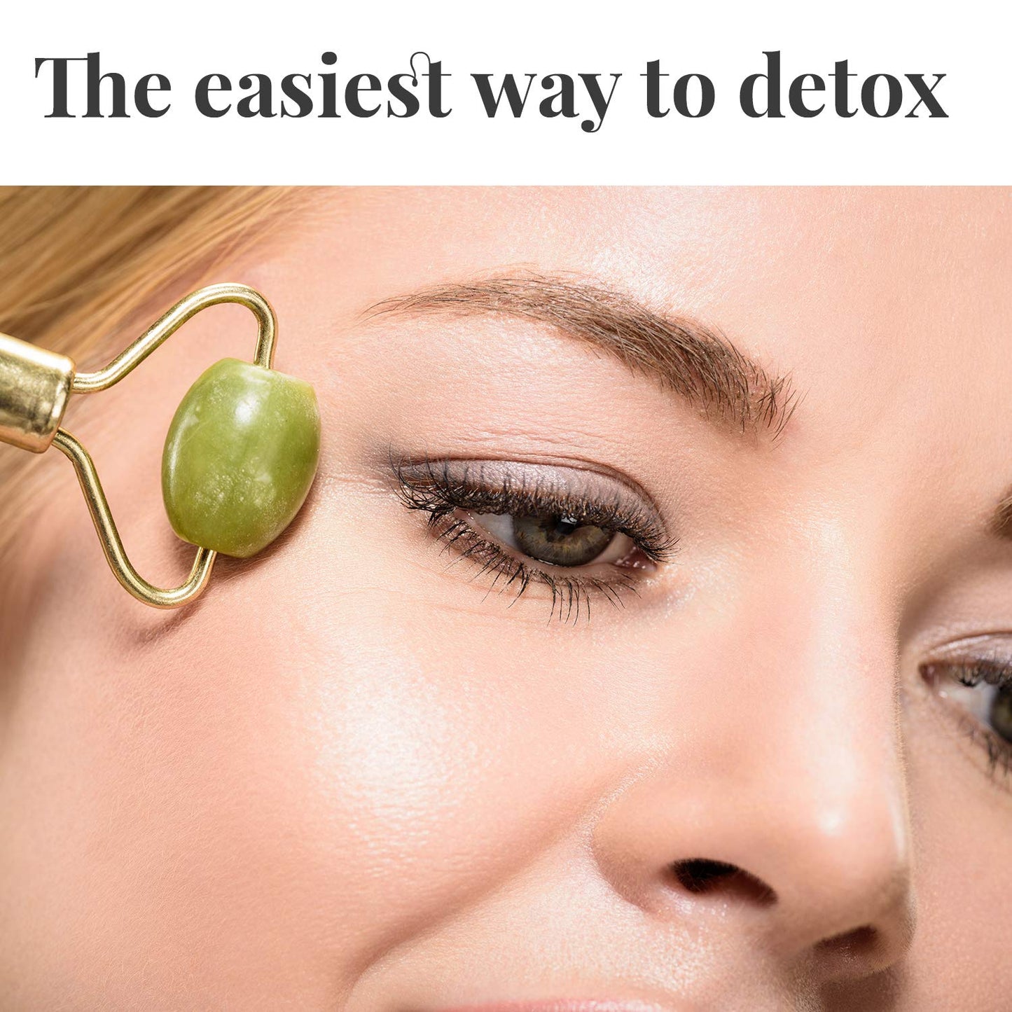 Natural Jade Roller– Gua Sha – Lymphatic Drainage Tool for Face, Neck, Body - Anti Aging Treatment – Reduces Wrinkles and Fine Lines