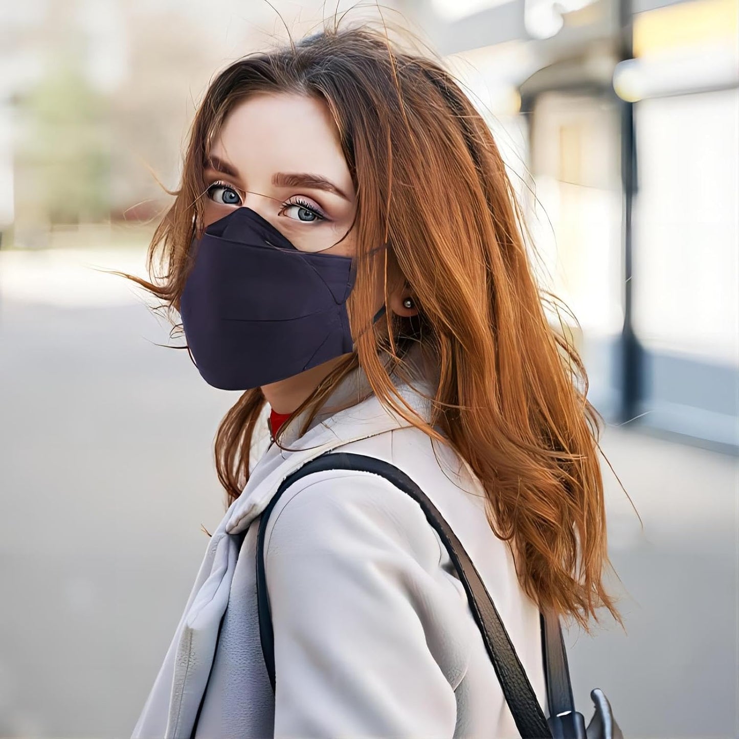 BASE CAMP Reusable Cloth Dust Face Masks 100% Cotton Washable Adjustable Breathable Fabric Mask with Filter Pocket