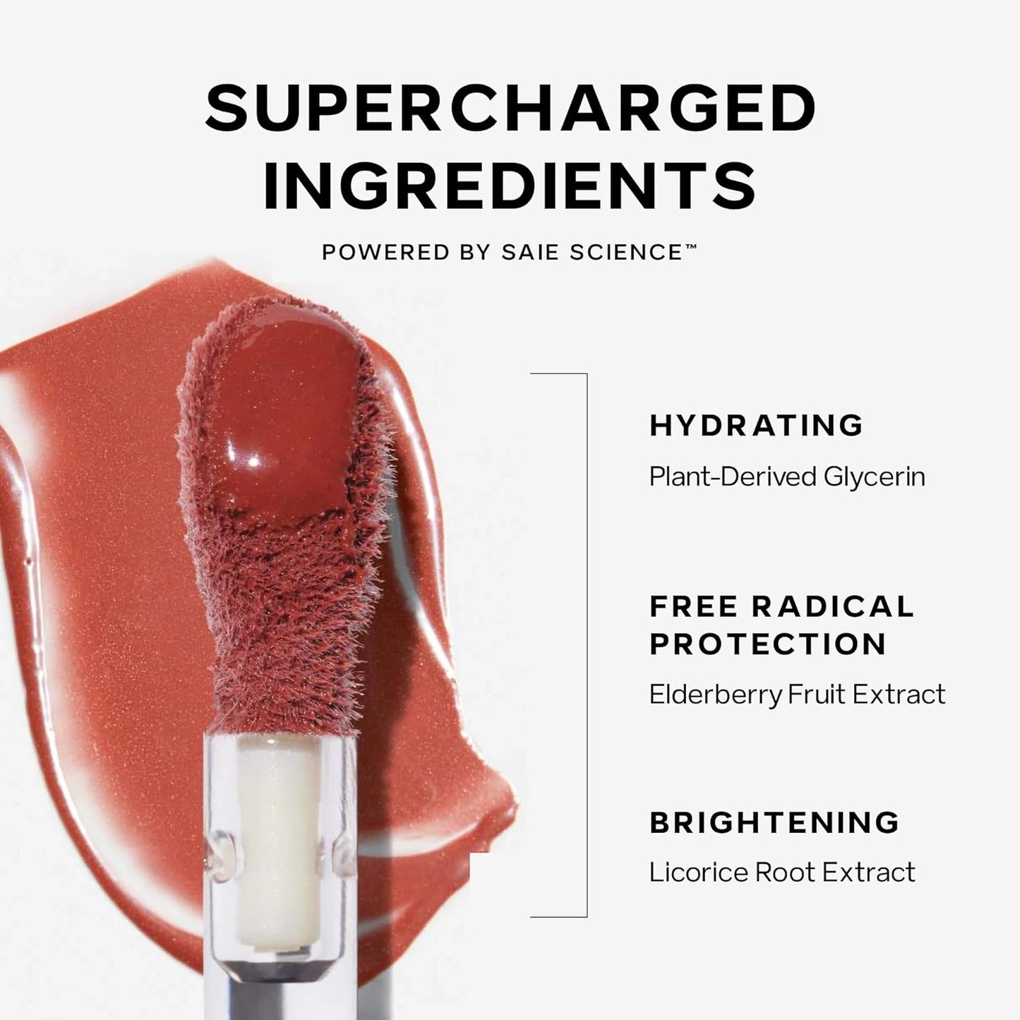 Saie Dew Liquid Blush for Cheeks - Hydrating Cream Blush Stick with a Blendable + Buildable Formula - Skincare Infused Dewy Cheek Tint for a Natural Flush - Glowy Makeup Essential - Flirty (.40 oz)