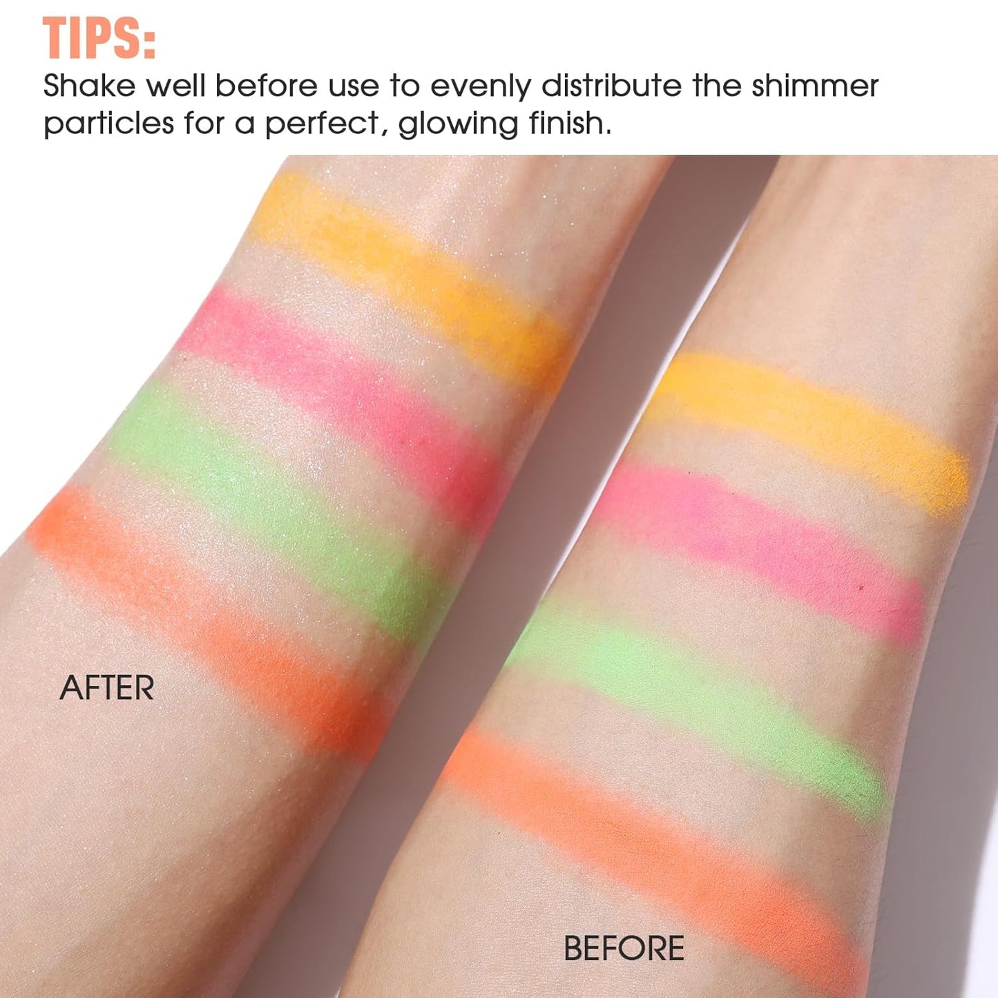 UCANBE Shimmer Dewy Setting Spray – Glowing + Makeup Setting Spray 2 in 1 Lightweight Formula for a Radiant Glow,Long-Lasting Face Mist for Face Body, 4 Fl Oz #Silver