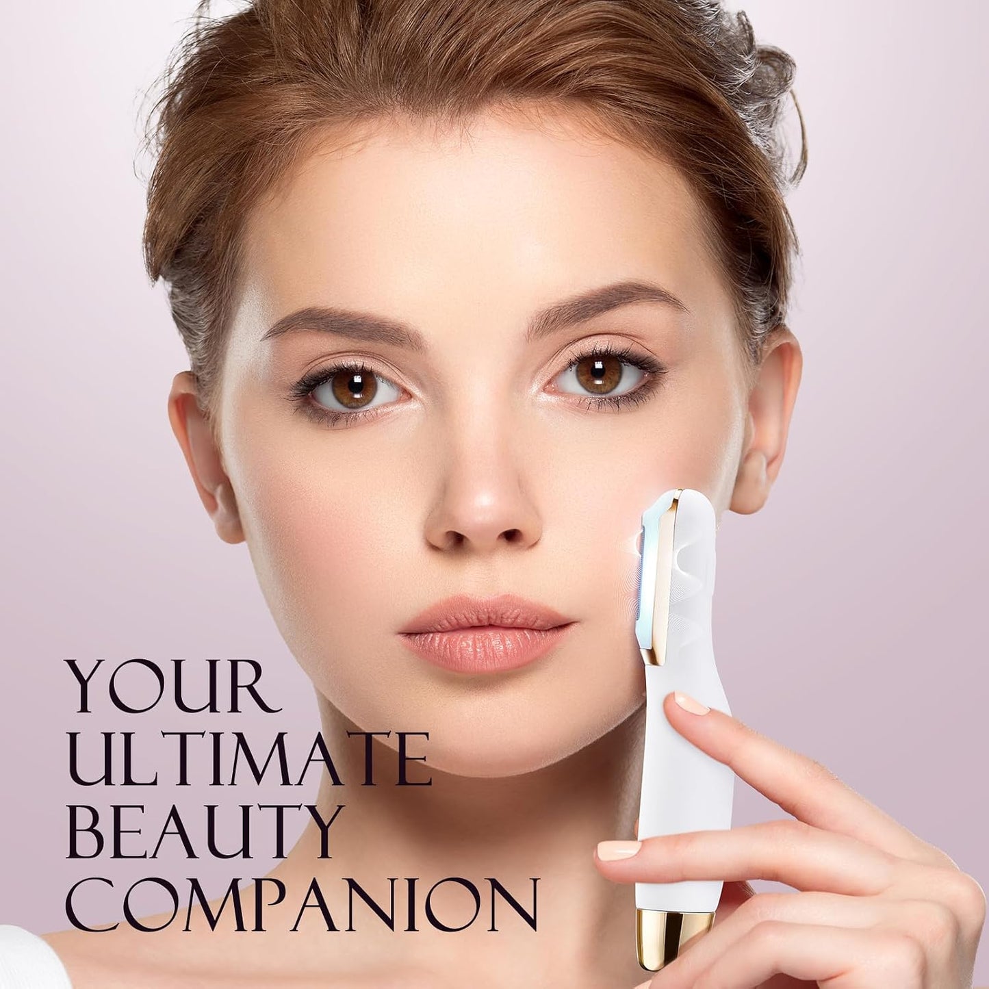 Sonic Dermaplane Razor for Women Face, Dermaplaning Tool for Face, Facial Hair Removal for Women, Sonic Edge Technology, Peach Fuzz with 16 Replaceable Blades(White)