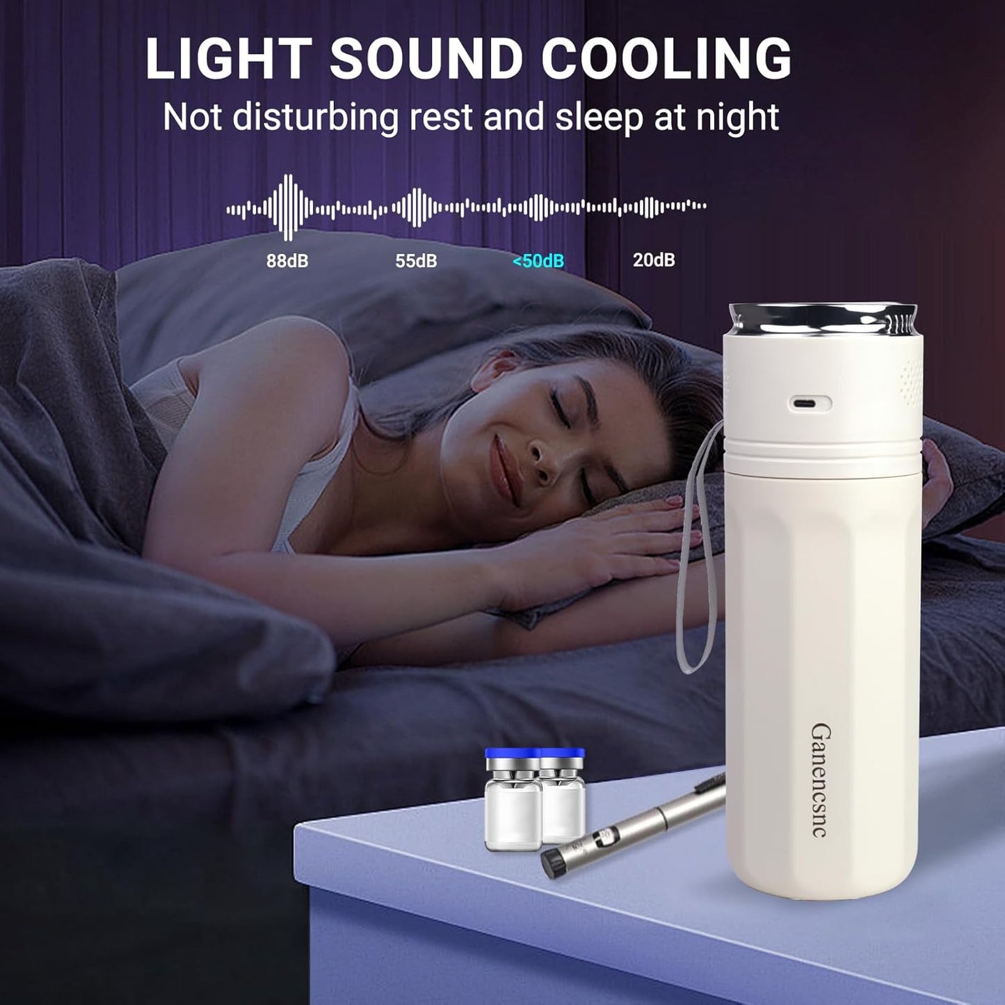 Electric Insulin Cooler Travel Case TSA Approved,USB Type-C Smart Cooling, 10000mAh Power Bank ,Large Capacity Medication Cooler for Travel ,Medical Cooler for Insulin (White, Included Power Bank)