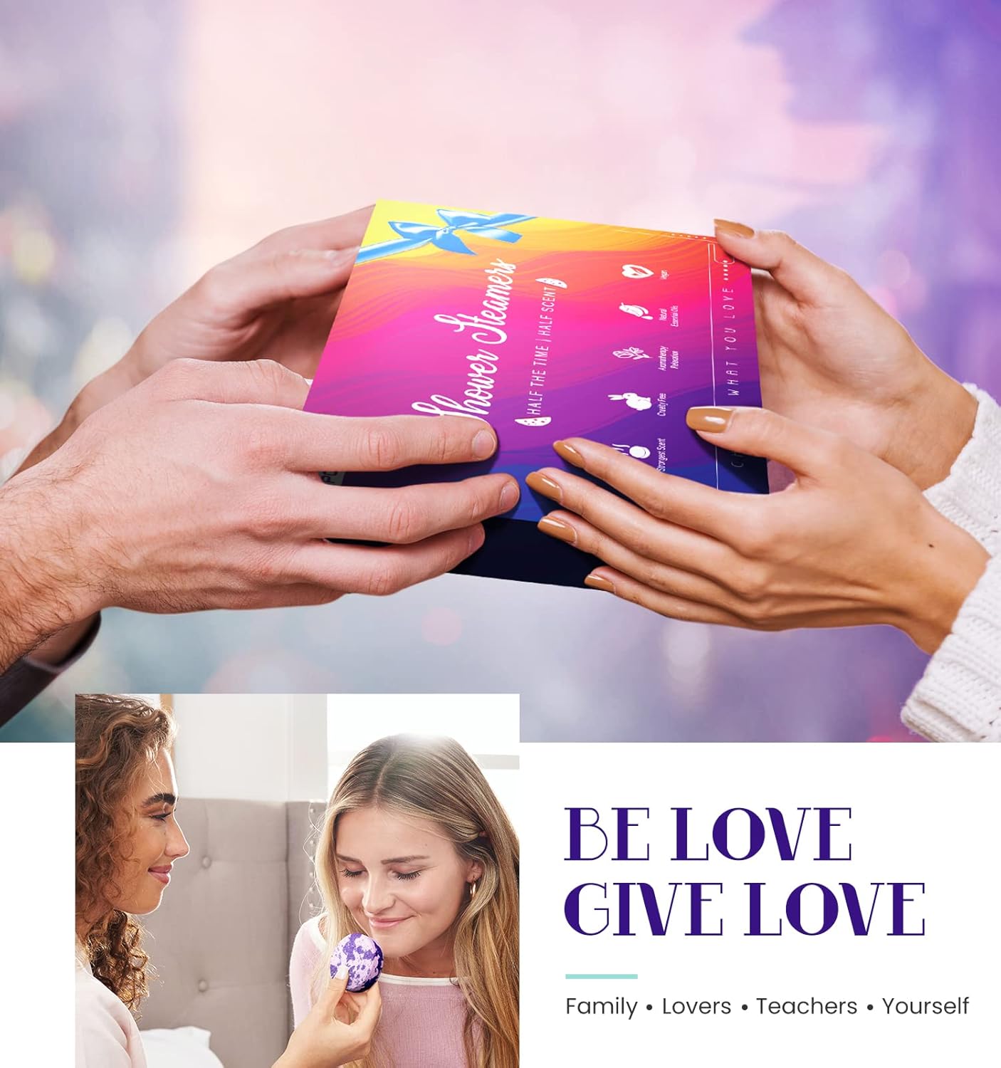 POPCHOSE Shower Steamers Aromatherapy – 8 Natural Scented Shower Bombs with Gift Box, Self Care Spa Gifts for Women, Men, Mom, Dad, and Teens – Relaxing Stocking Stuffers for Christmas, Birthday