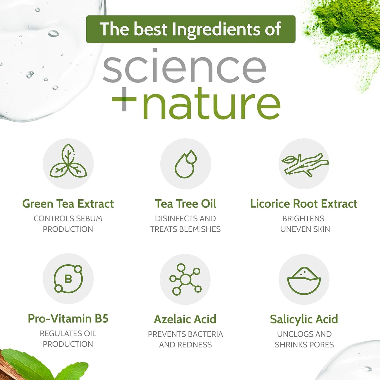 Exposed Skin Care, Acne Treatment Kit with 2.5% Salicylic Acid and 3.5% Benzoyl Peroxide to Clear Up Teen, Adult, Hormonal and Cystic Acne – Natural, Non-toxic and Cruelty Free