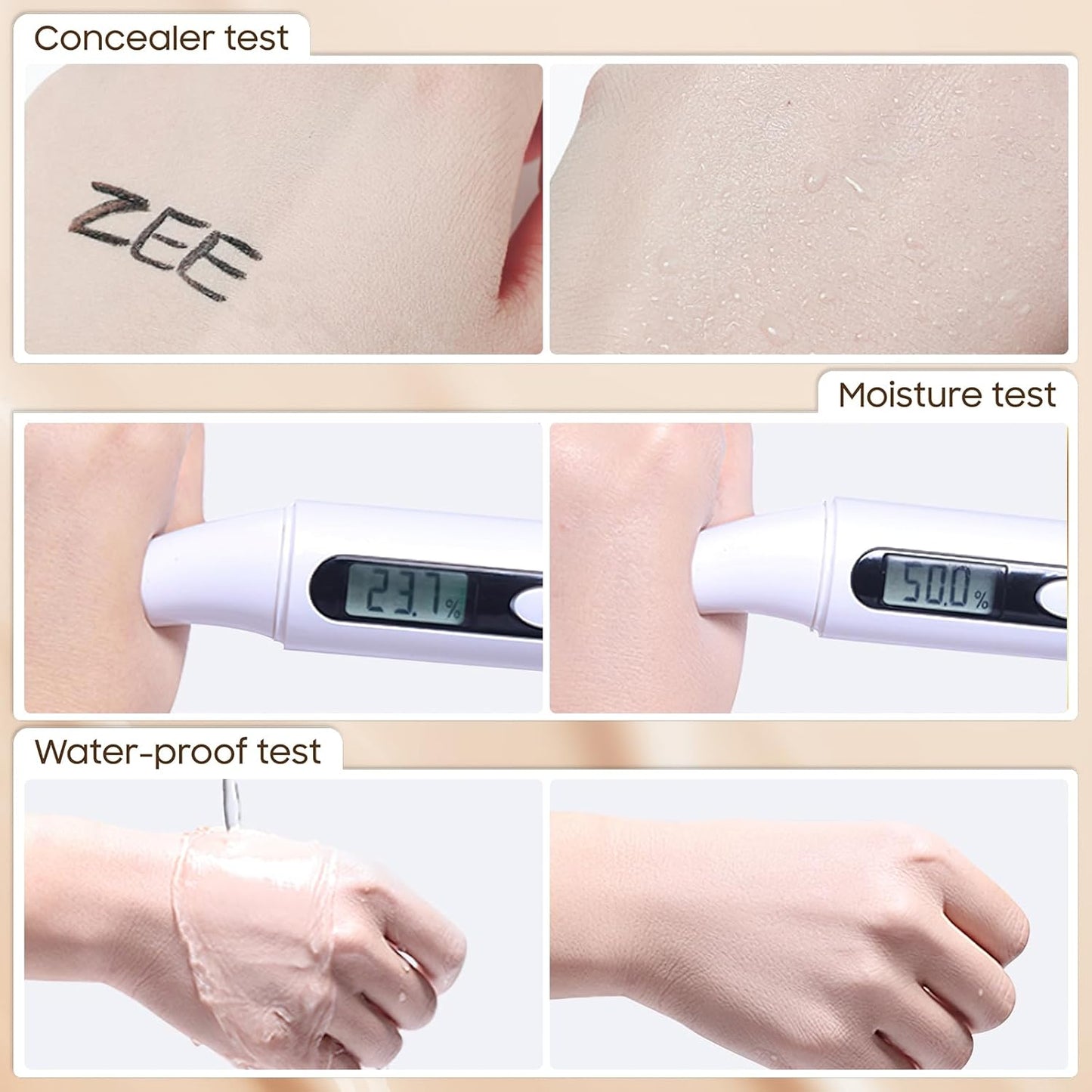 Mushroom Head Air Cushion CC Cream - Moisturizing BB Creams Foundation, Long-Lasting Waterproof New Air Cushion CC Cream Concealer for Even Skin Tone (Nude, 1 PCS)