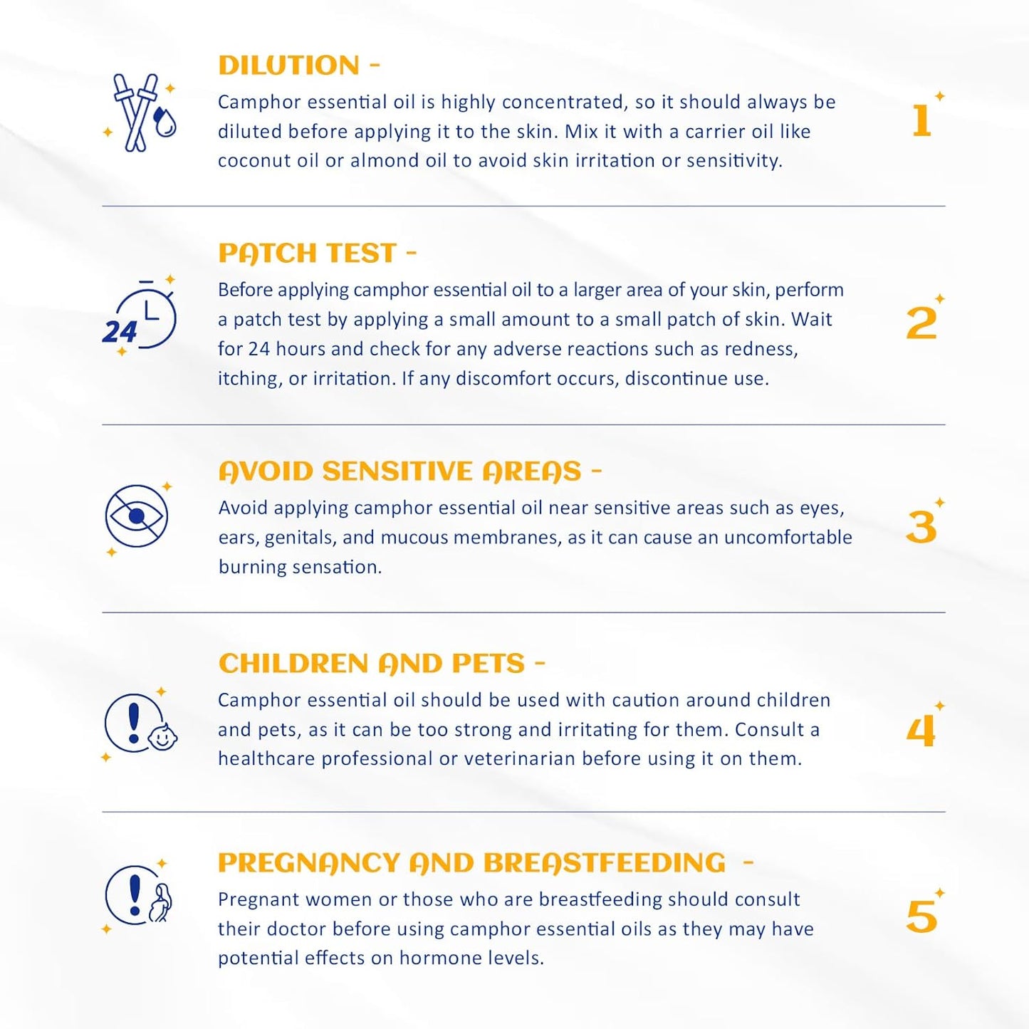 HIQILI 100ML Camphor Essential Oil Pure, 100% Undiluted for Skin, Diffuser, Aromatherapy - 3.38 Fl Oz