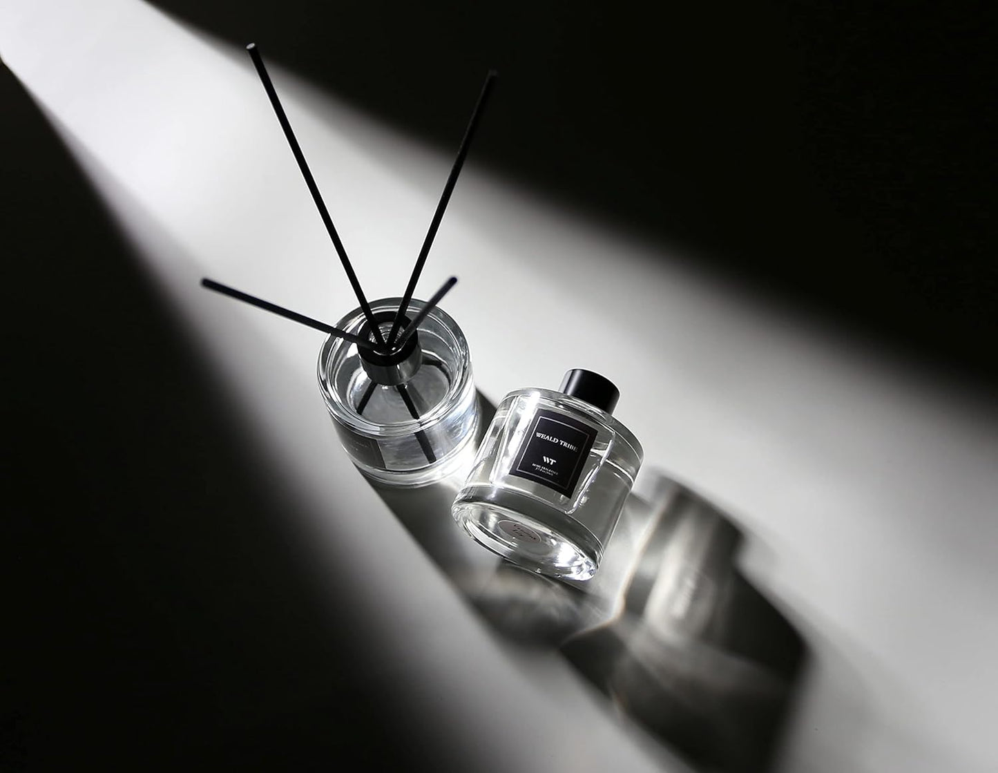 WEALD TRIBE Flower Reed Diffuser Set of 3 for Bathroom Accessories Shelf Decor & Air Fresheners, Stick Defusers | Velvet Vanilla, Hotel White Tea, Tahitian Crown Flower Scent(1.7oz/Pack) Office Gift