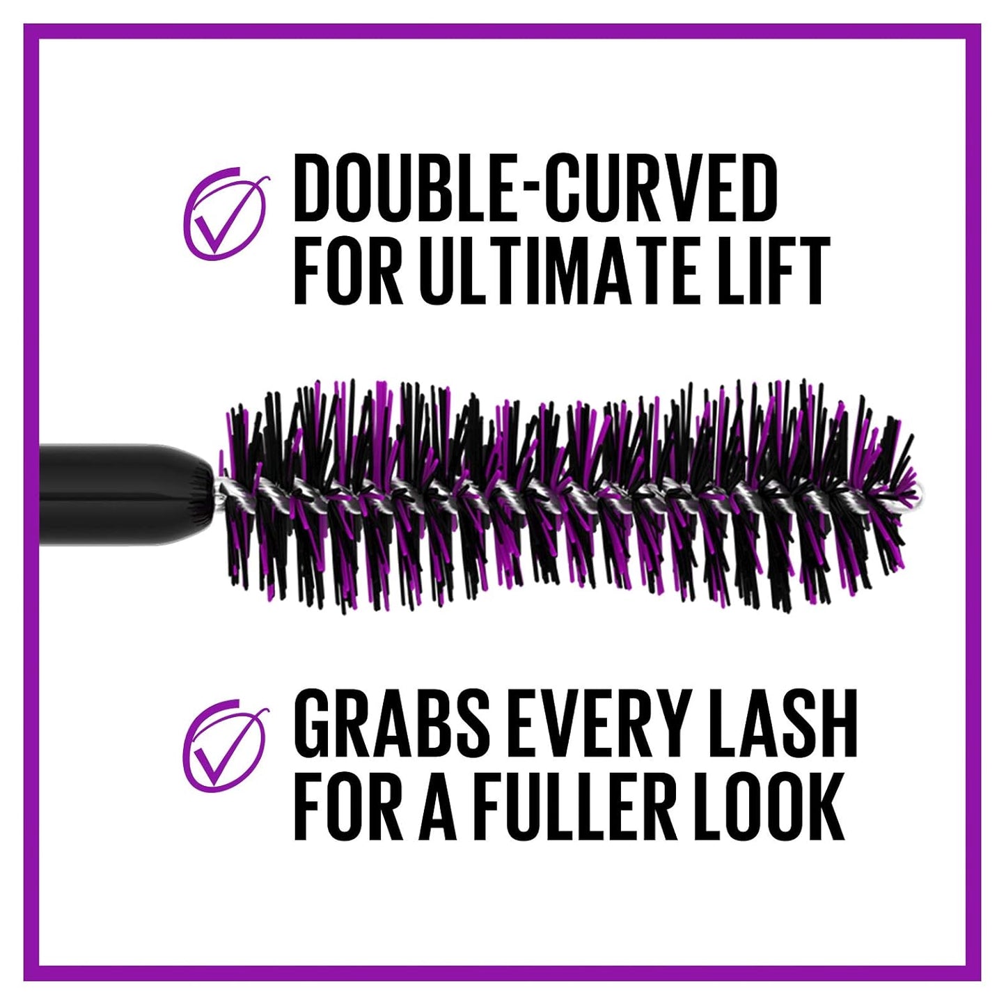 Maybelline The Falsies Lash Lift Washable Mascara Volumizing, Lengthening, Lifting, Curling, Multiplying, Eye Makeup, Ultra Black, 1 Count