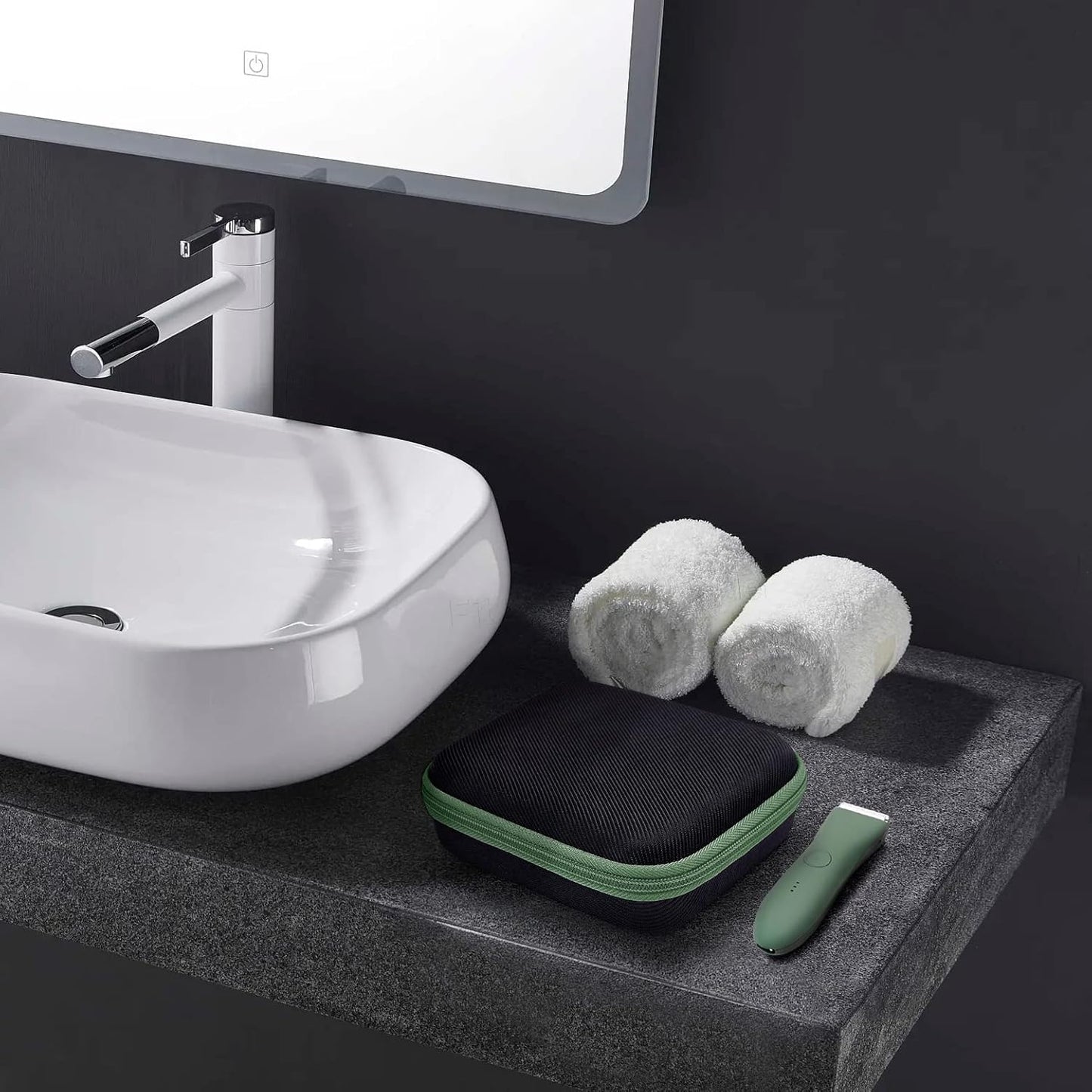 Case for Meridian Shaver, Yewltvep Hard Bags Compatible with Meridian Trimmer, Storage Case for Meridian Grooming Shaver Trimmer with Shockproof Detachable Insert Foam and Enough Space for Accessories