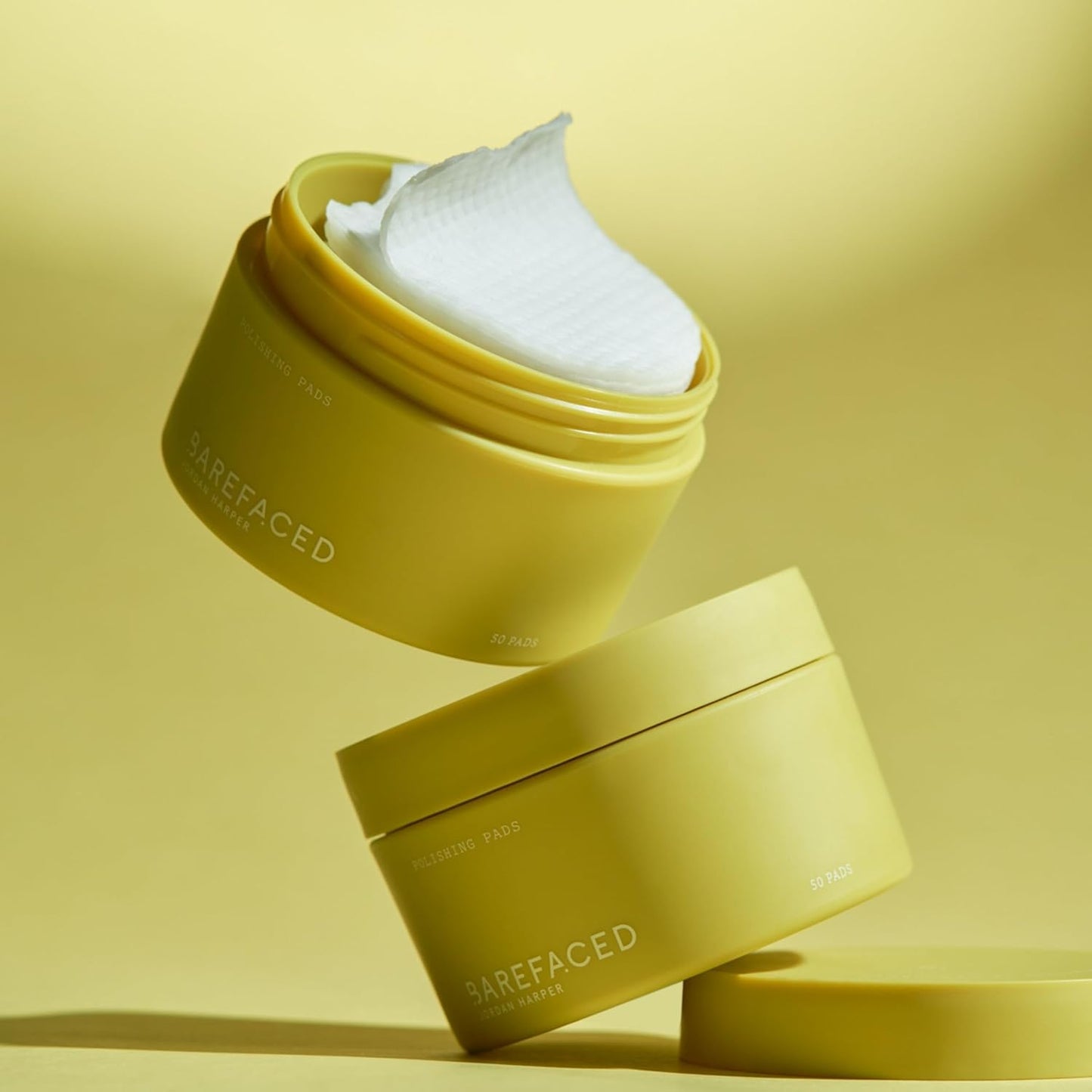 Barefaced Polishing Pads, Clinical-Grade Exfoliating Treatment, Face and Body, Peel Pads, 15% Glycolic Acid, Alpine Rose Extract, All Skin Types