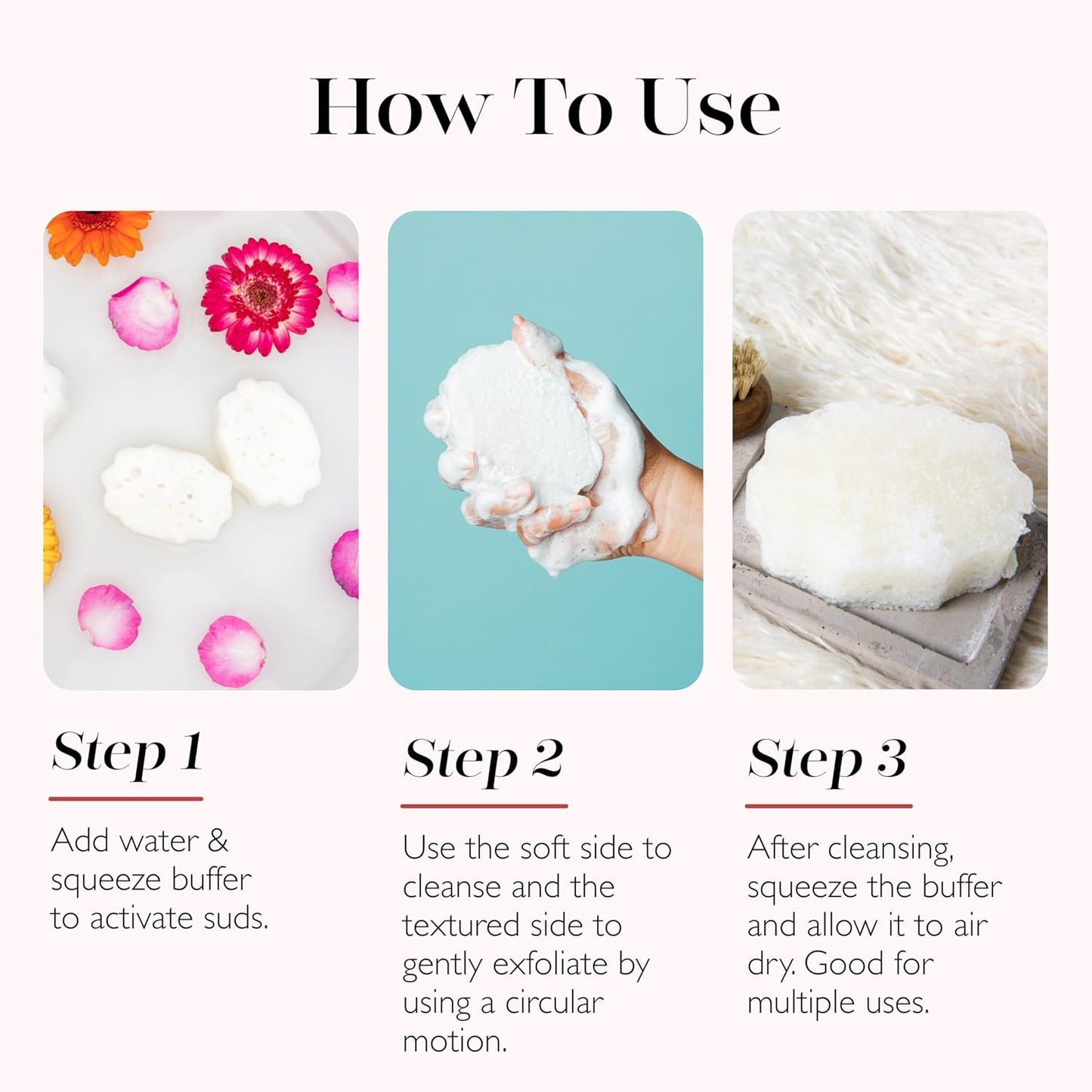 Spongelle Grapefruit Cassis Pedi Buffer| Foot Scrubber with Soap Infused Sponge | Pedicure at Home | Moisturize & Cleanse with our Exfoliating Sponge 30+ uses | Zesty Grapefruit, Cassis & Vanilla