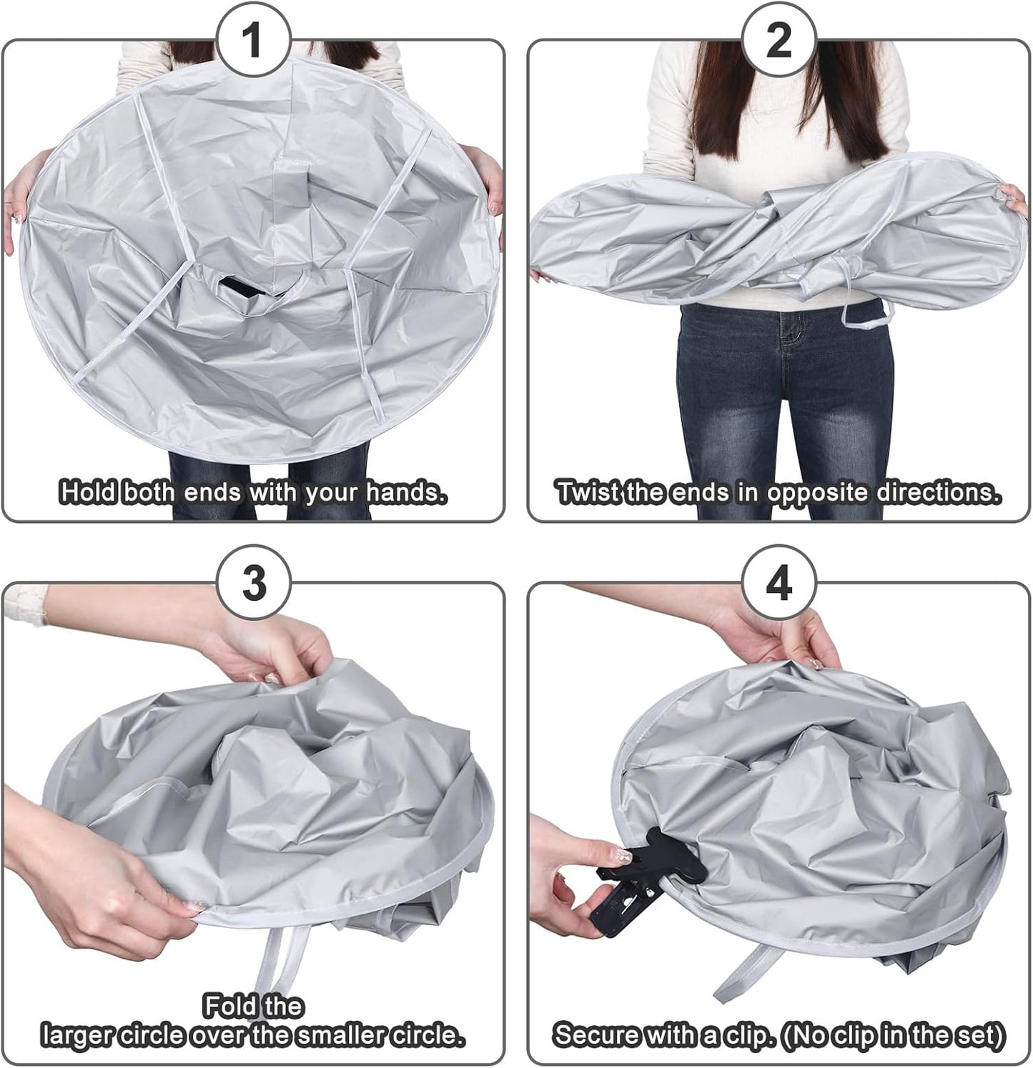 Fade Haircut Guide for Men, Self Haircut Kit for Men, Include Hair Cutting Guide & Cape Umbrella & Comb, Neckline Shaving Templat, DIY Hair Cutting Accessories Tools for Home (Grey)